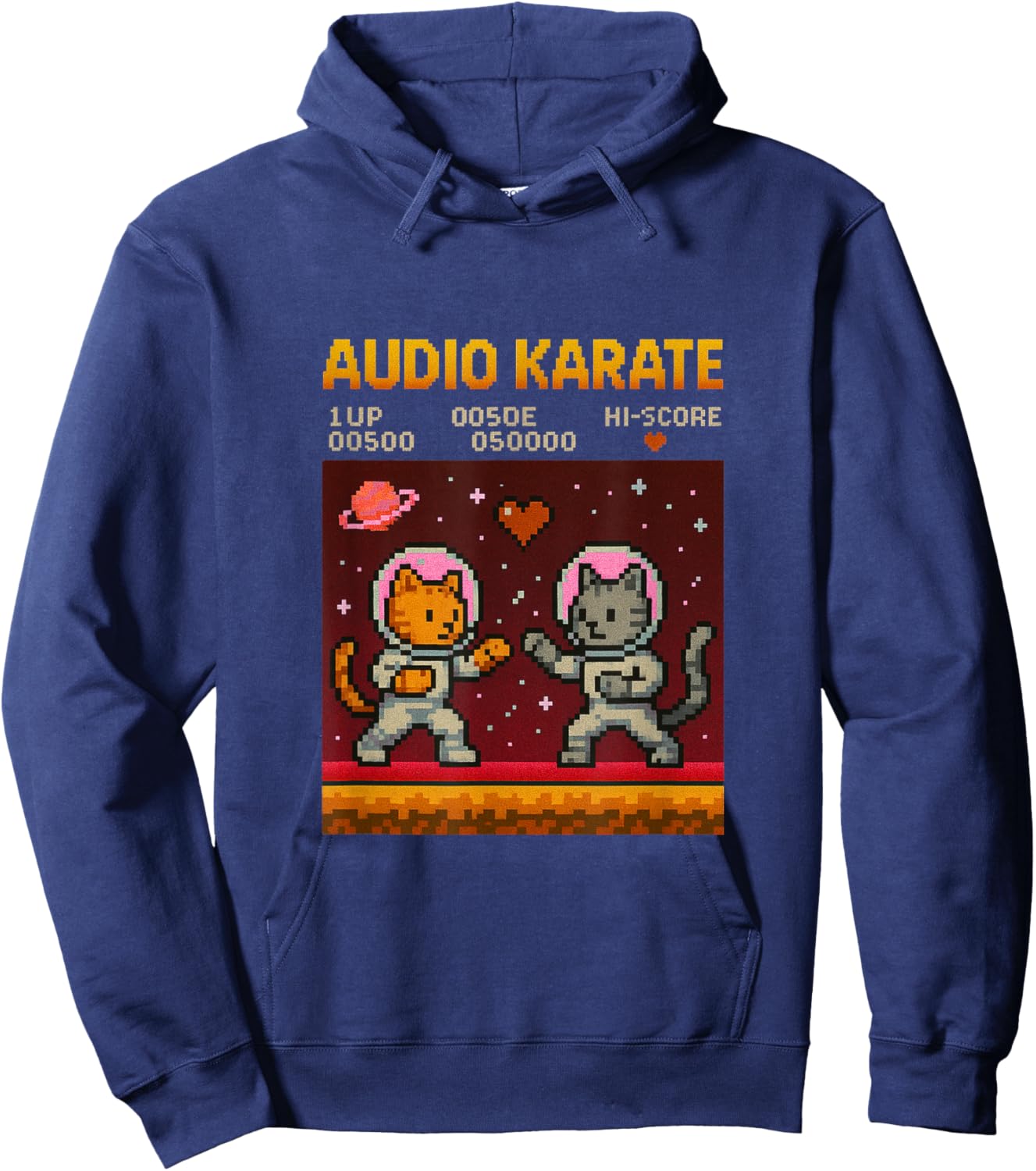 Meowtendo 89 Space Cats Hoodie - Hoodie | Navy
