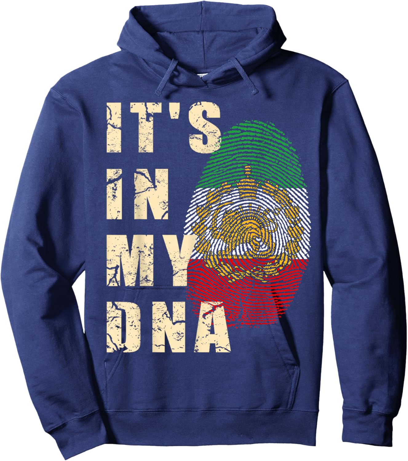 Iran Lion Sun Flag,Iran,Persian,Shir o Khorshid Hoodie - Hoodie | Navy