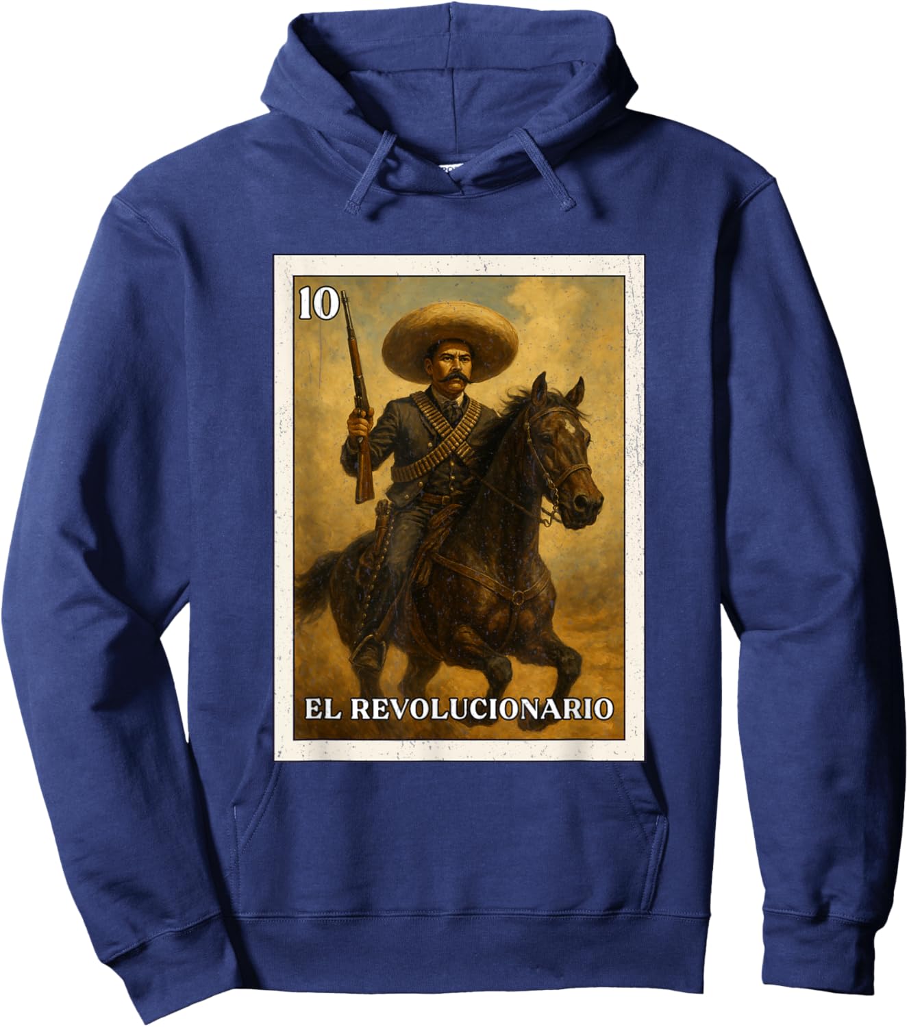 EL REVOLUCIONARIO. Emiliano Zapata Hoodie - Hoodie | Navy