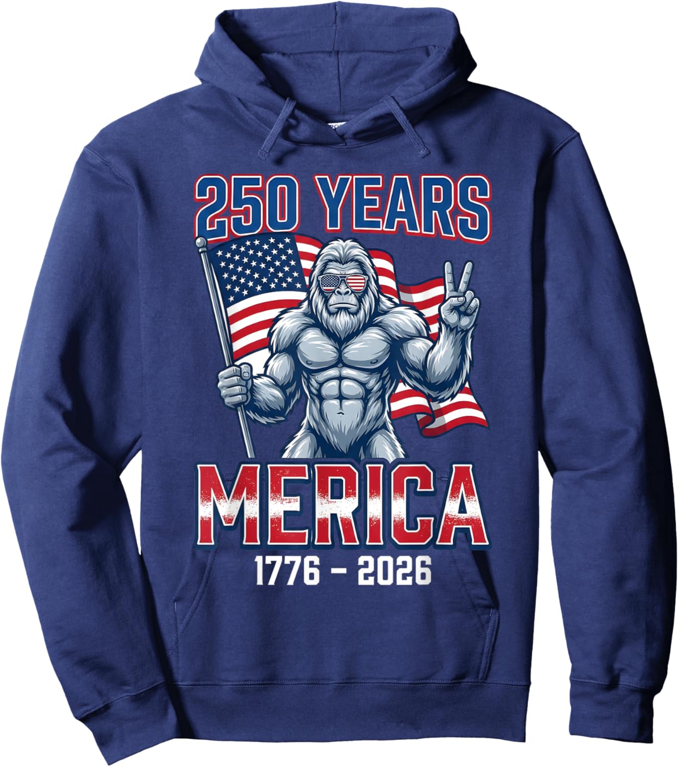 250 Years American 1776-2026 250th Birthday 250 USA Hoodie - Hoodie | Navy
