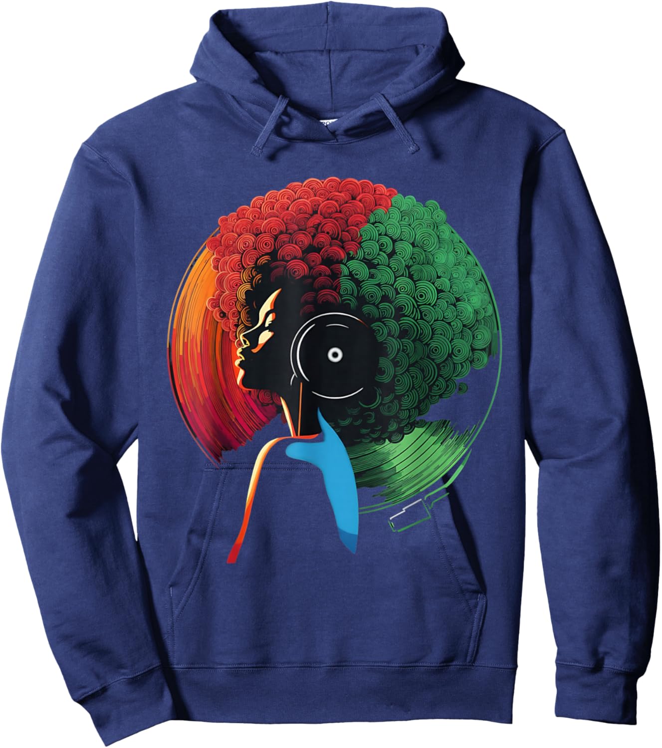 Black History Month African American Retro 70s 80s Funk Soul Hoodie - Hoodie | Navy