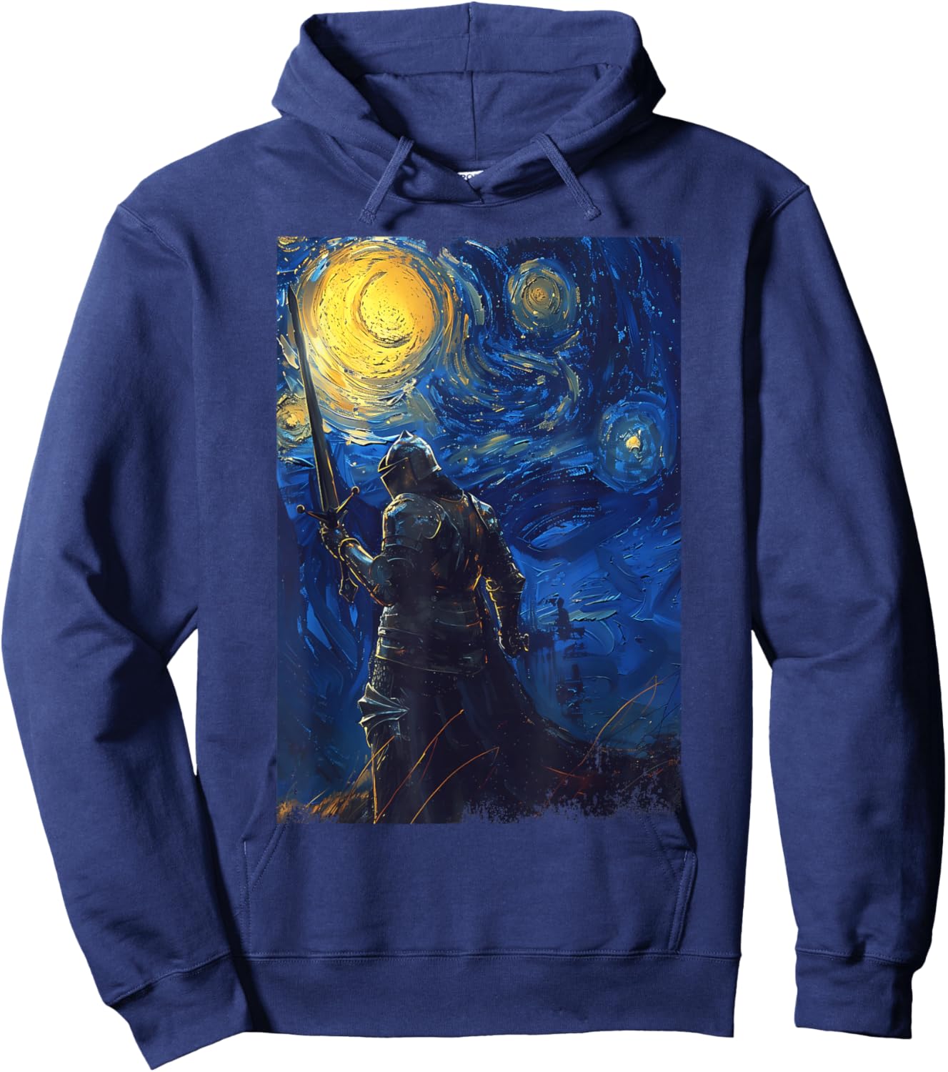 Starry-Nights Crusader Knights Templar Hoodie - Hoodie | Navy
