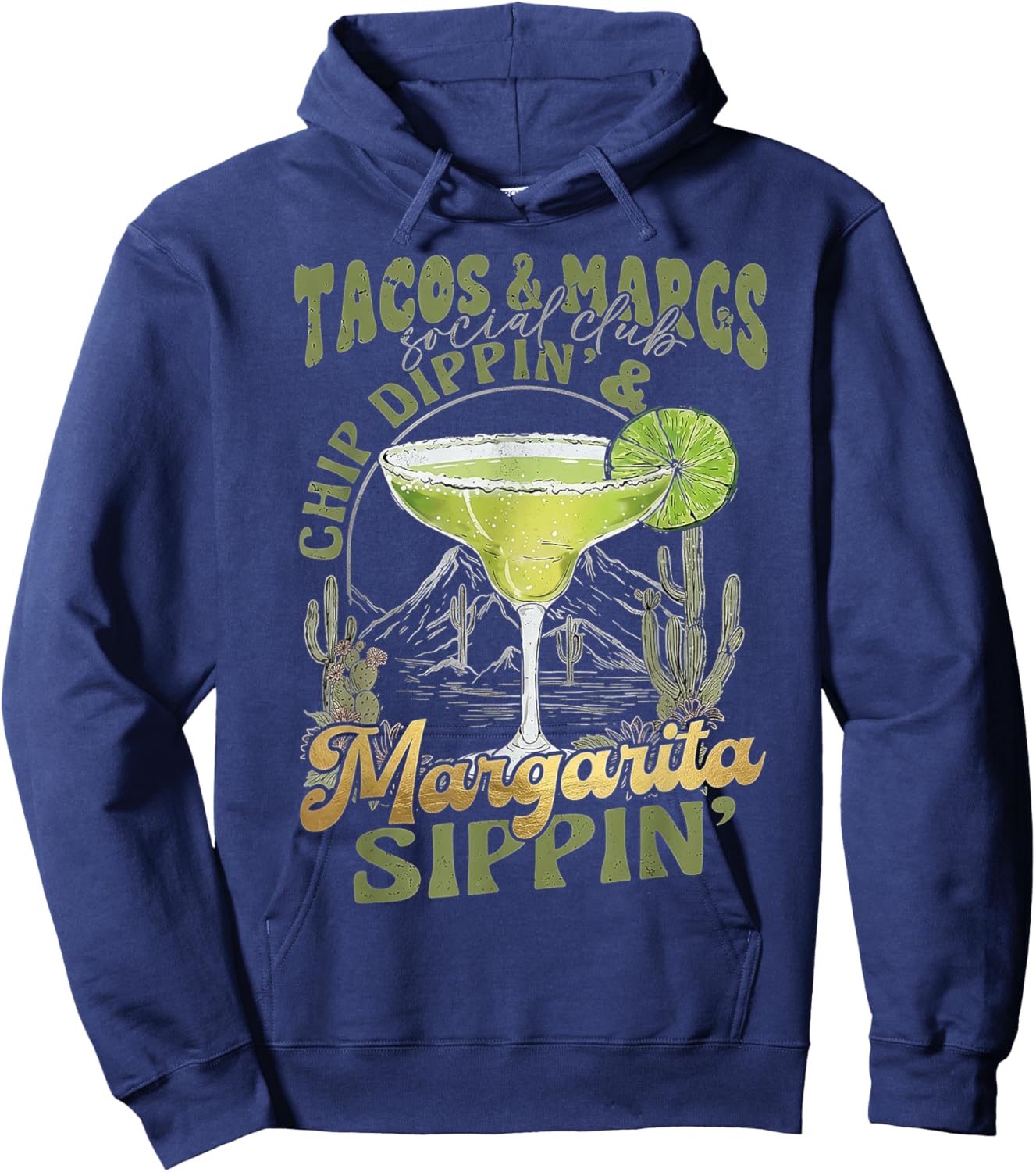 Margarita Tacos and Margs Family Mexican Fiesta Taco Hoodie - Hoodie | Navy
