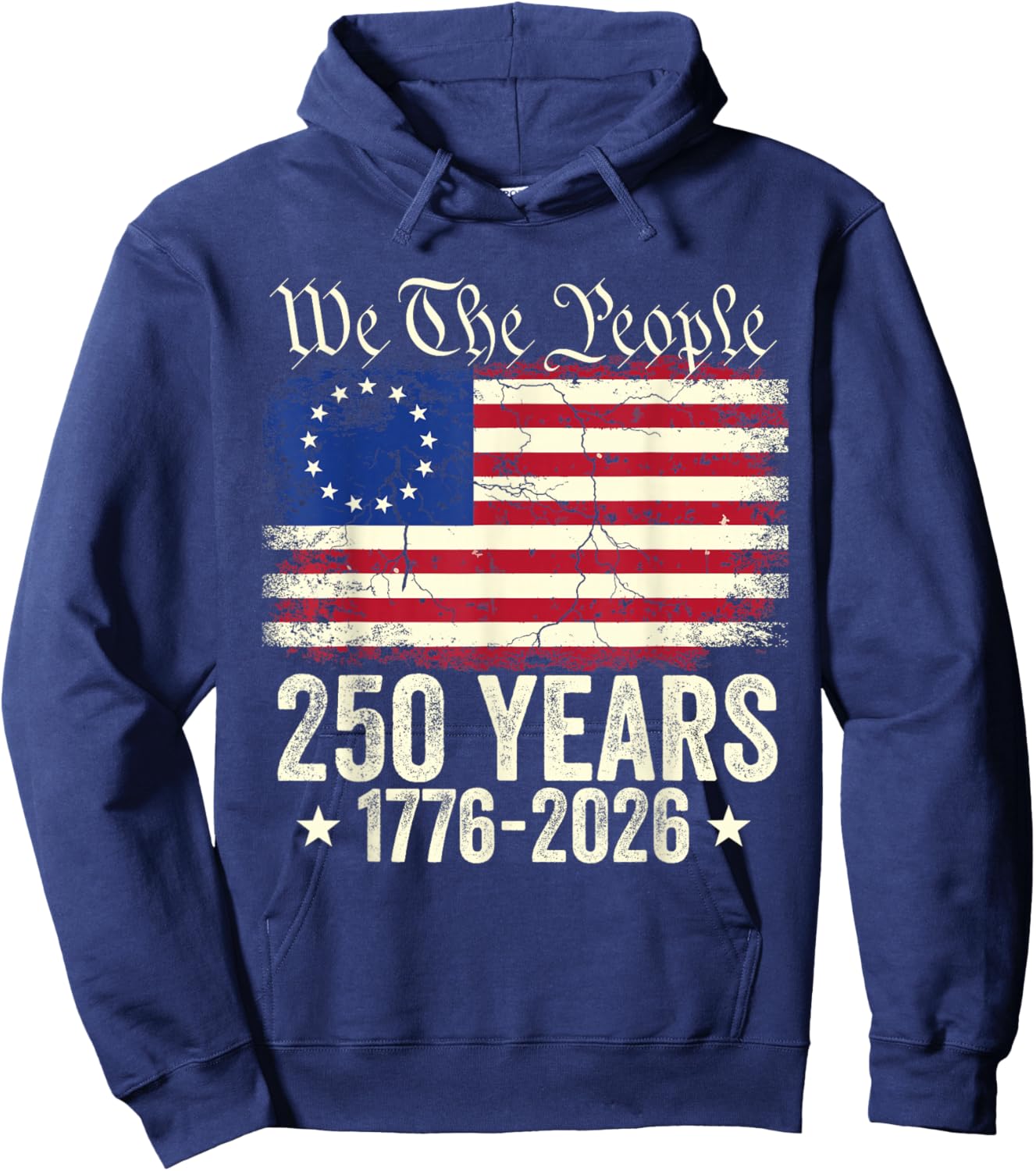 Eagle 250 Years American 1776 2026 250th USA Birthday Hoodie - Hoodie | Navy