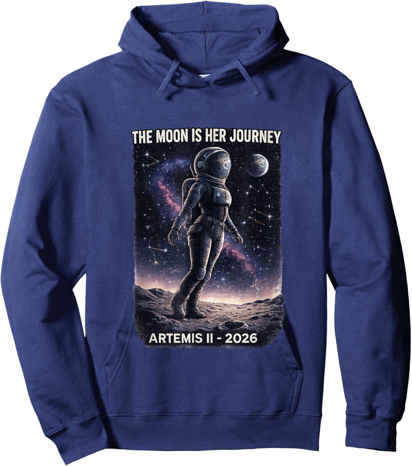 Artemis 2 Space Women Girls Hoodie - Hoodie | Navy