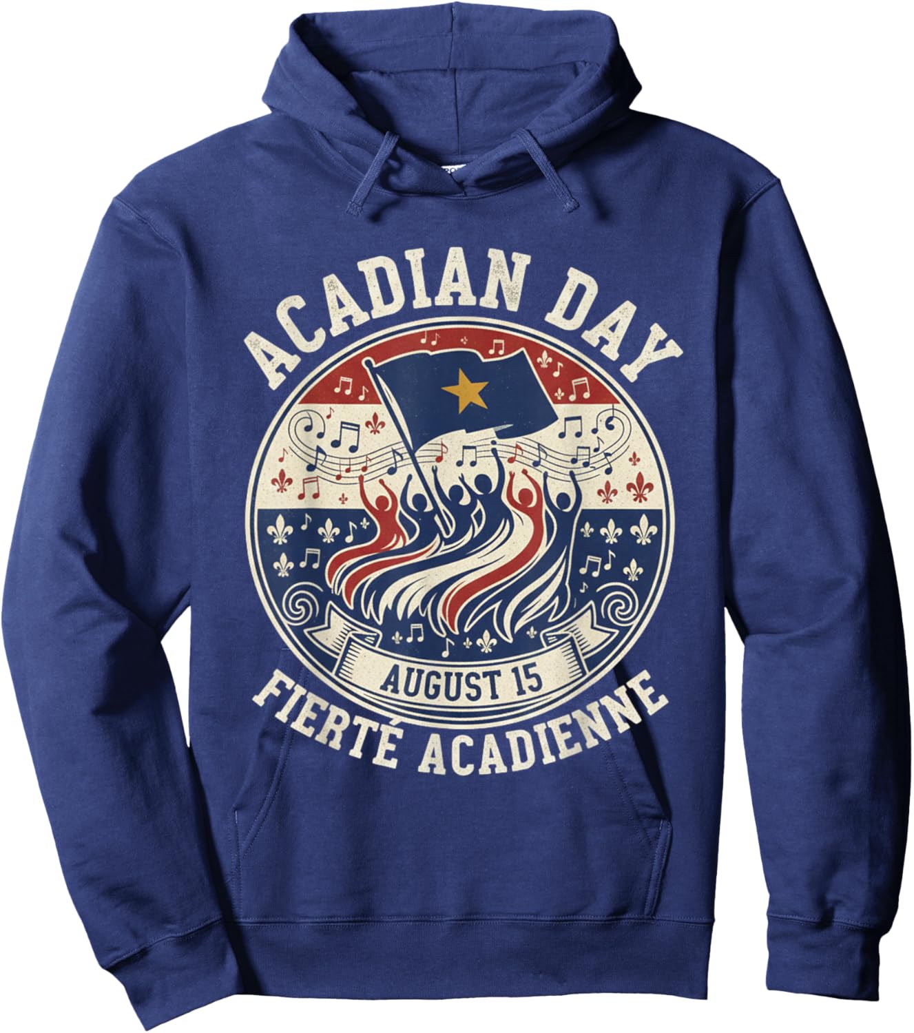 Acadian Day Fierté Acadienne Celebration Hoodie - Hoodie | Navy
