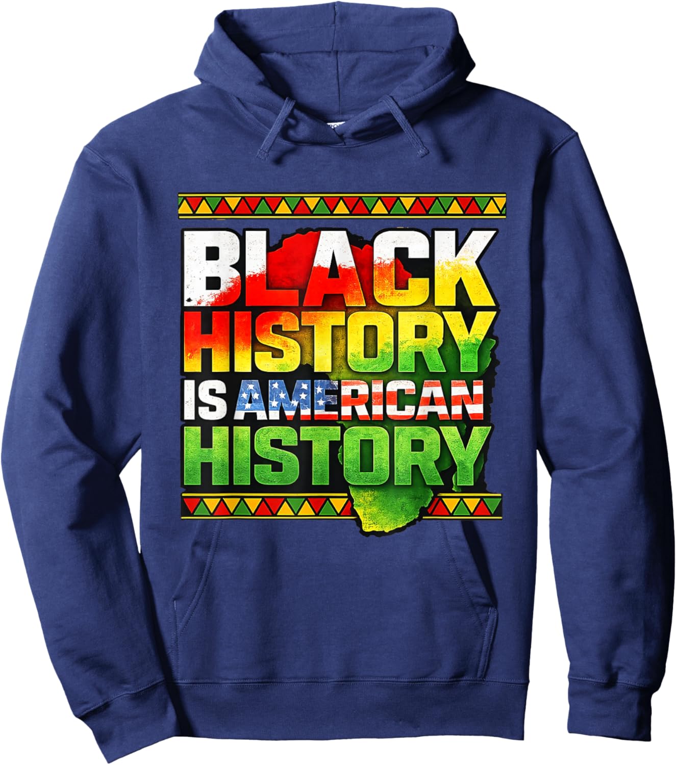 Black History American Pride African Heritage Hoodie - Hoodie | Navy
