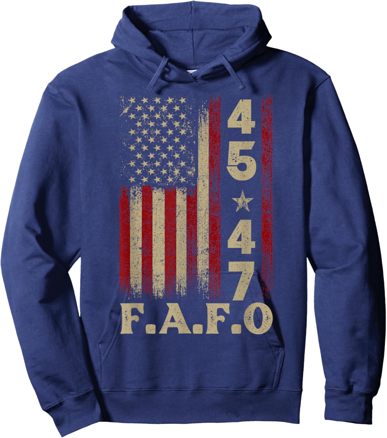 Funny Fafo Trump Fafo American USA Hoodie - Hoodie | Navy