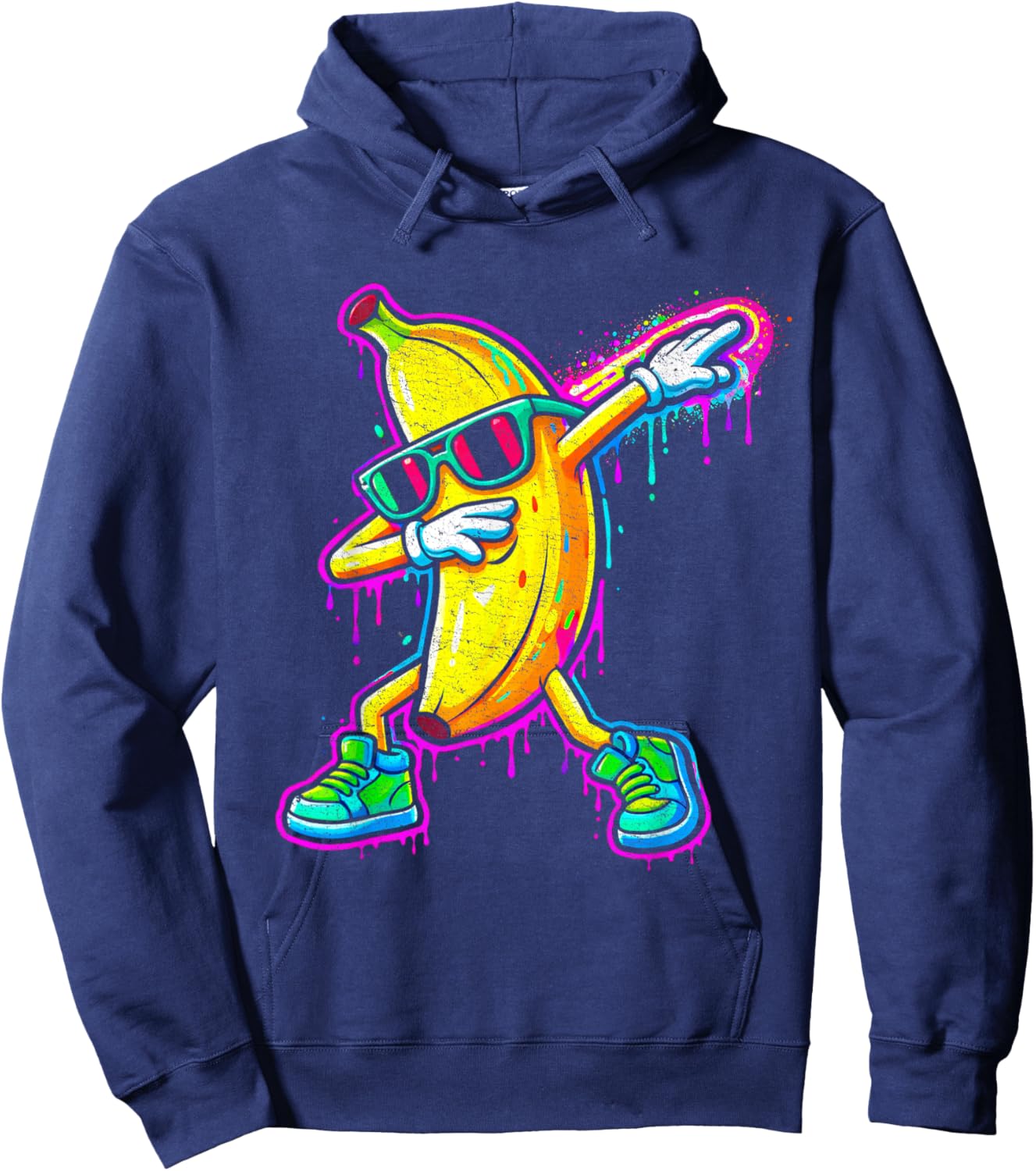 Dabbing Banana Funny Banana Kids Youth Boys Girls Hoodie - Hoodie | Navy