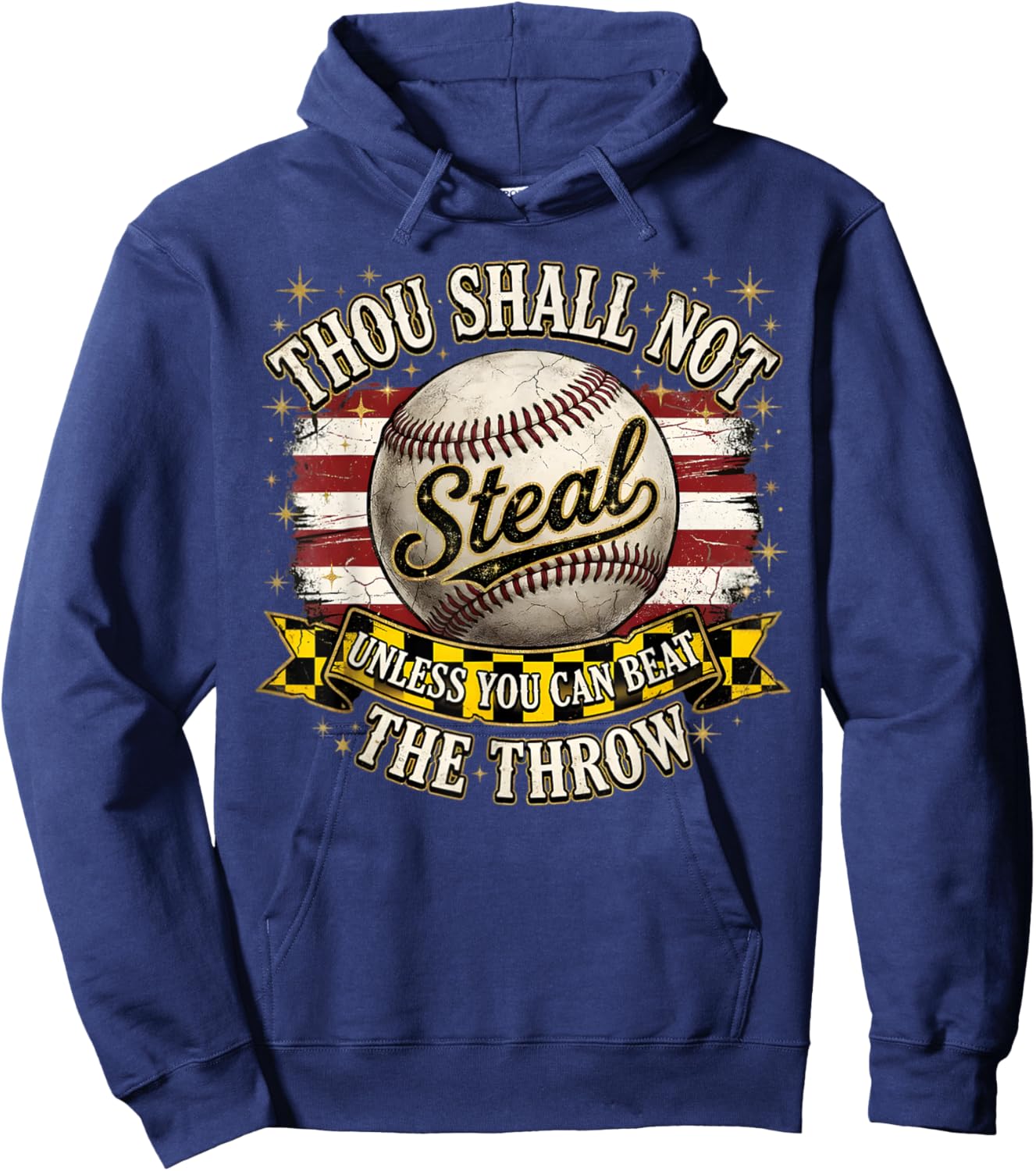 Funny Thou Shall Not Steal Unless You Can Beat The Throw Hoodie - Hoodie | Navy