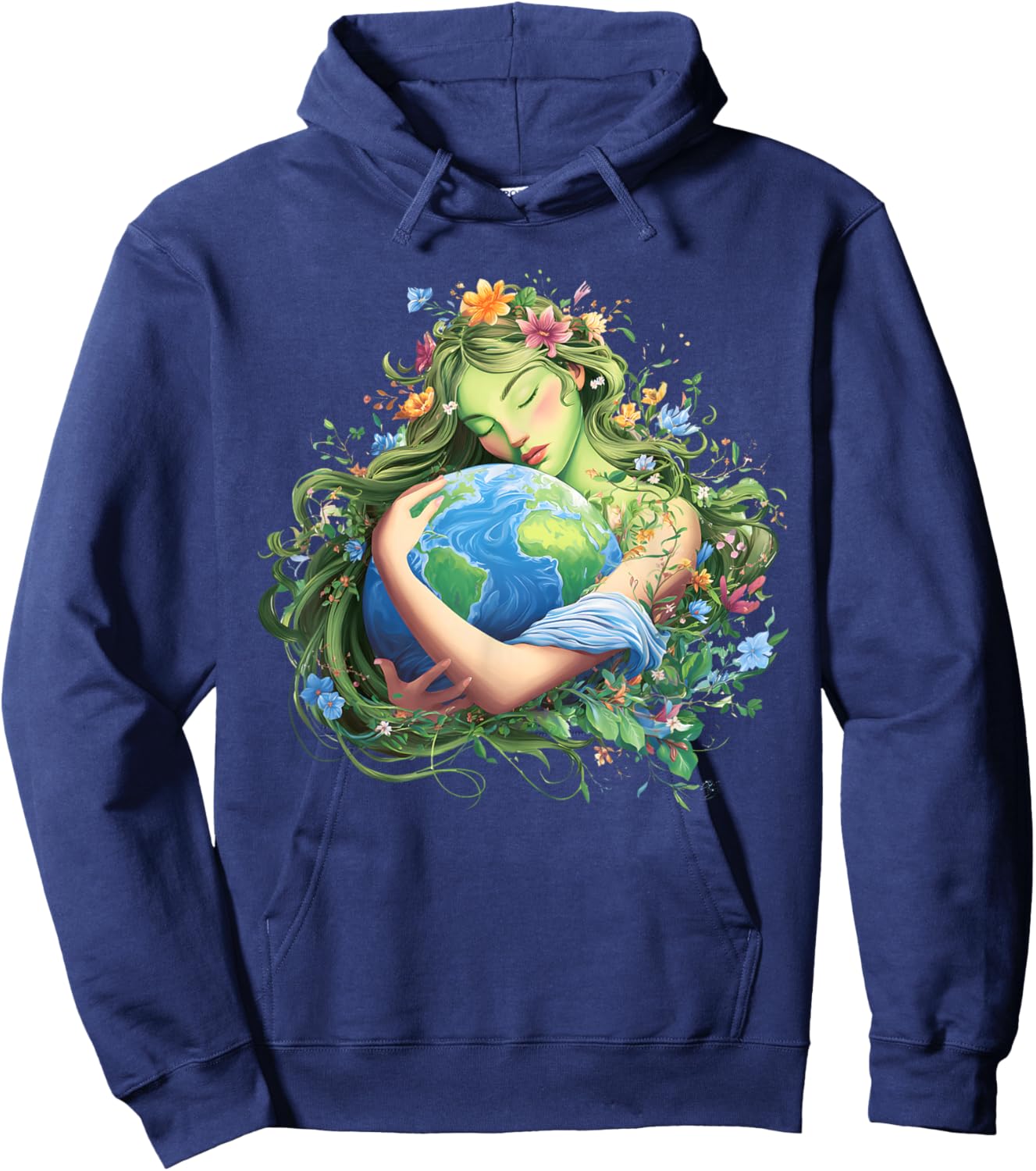 Earth Day 2026 Green Mother Nature Planet Women Girls Hoodie - Hoodie | Navy