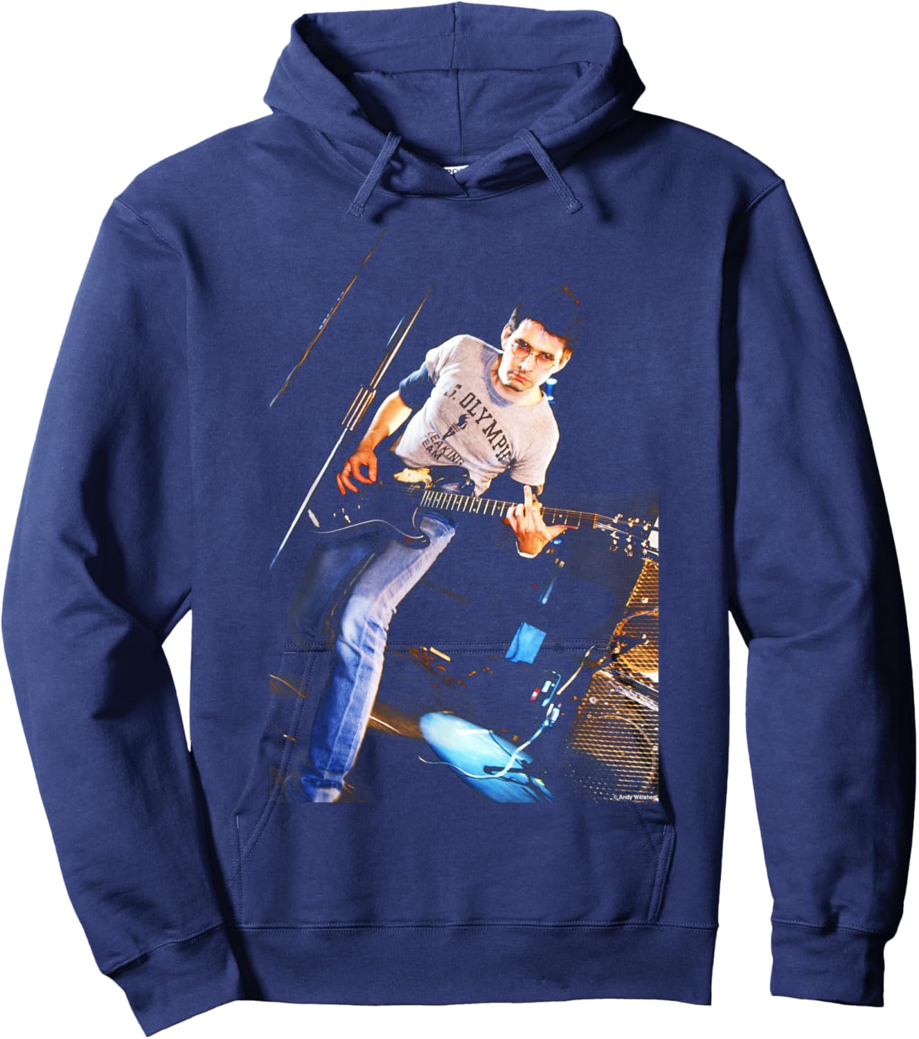 Steve Albini Shellac Chicago Math Rock by Andy Willsher Hoodie - Hoodie | Navy