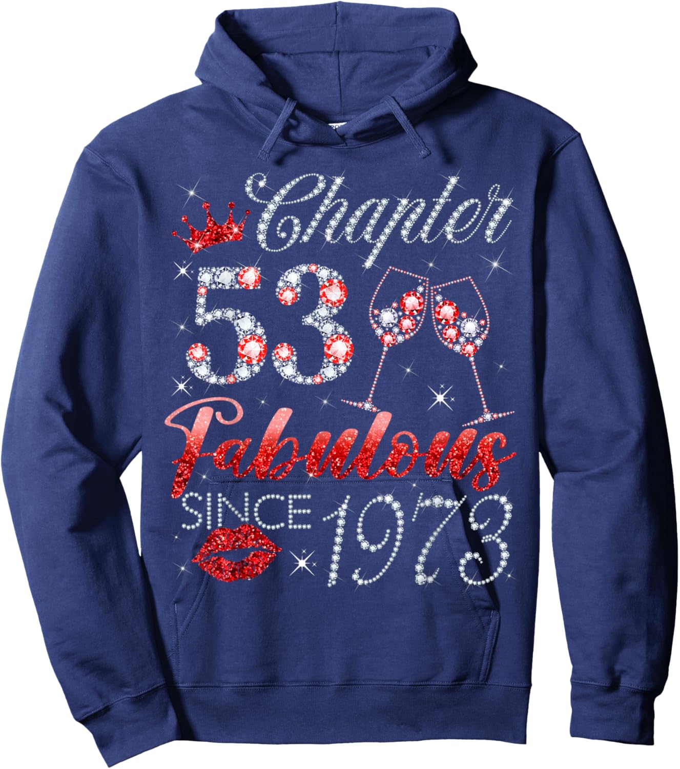 Chapter 53 Fabulous Since 1973 53 Years Old Lady Women Hoodie - Hoodie | Navy