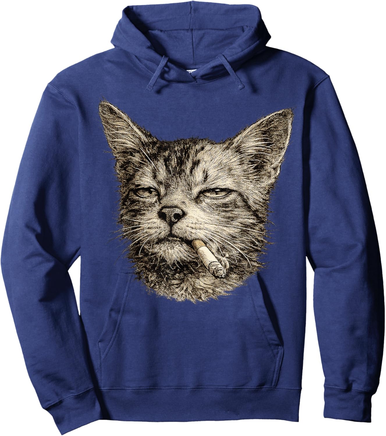 Vintage Cat Street Y2K Style Meme Funny Gifts Women Hoodie - Hoodie | Navy
