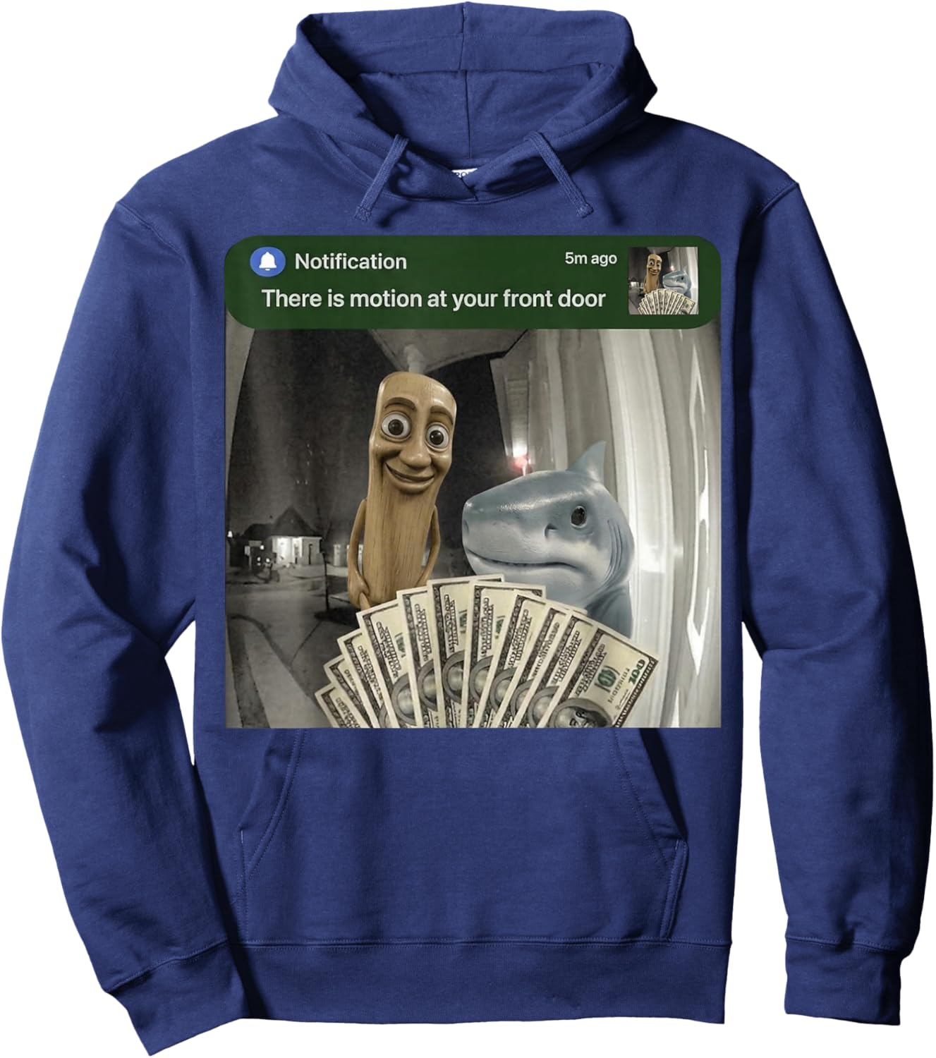 Tung Tung Tung Sahur Tralalero Tralala Meme Brainrot Gifts Hoodie - Hoodie | Navy