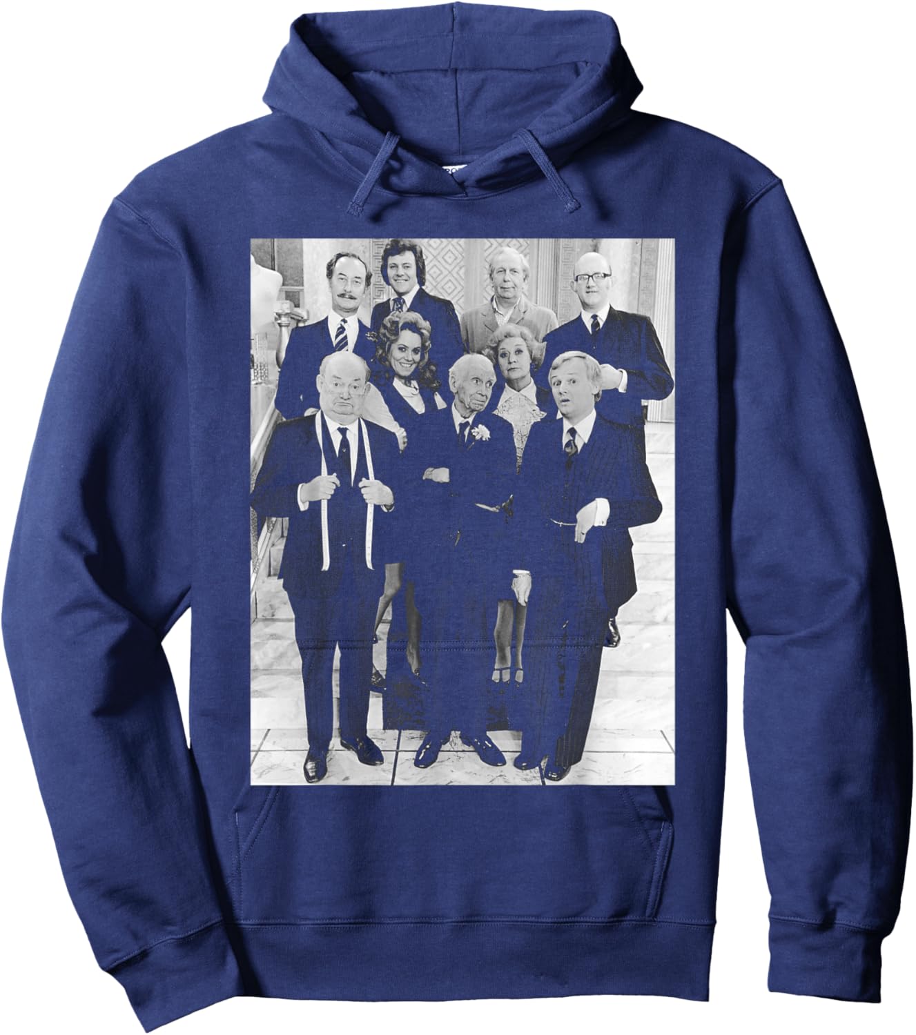 are You Being Served Cast Comedy Show 1976 Hoodie - Hoodie | Navy