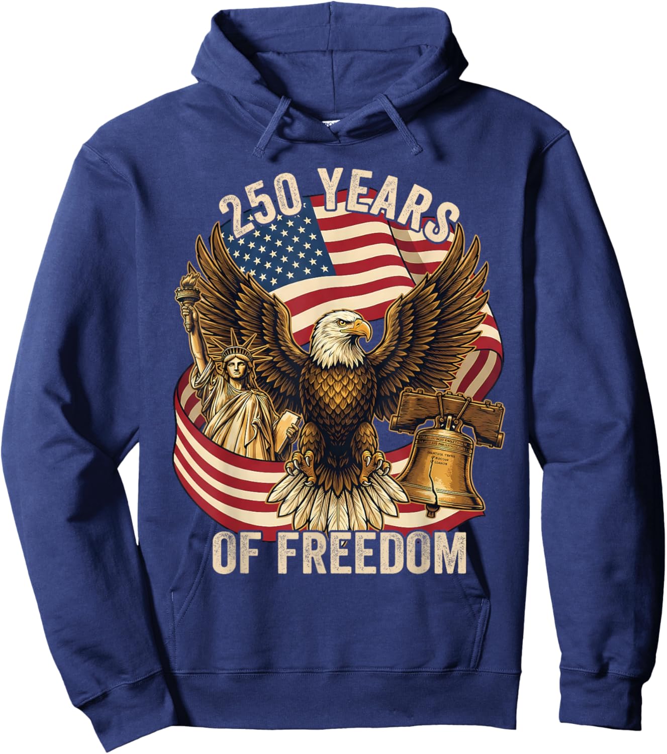 250 Years American 1776-2026 250th Birthday 250th USA Hoodie - Hoodie | Navy