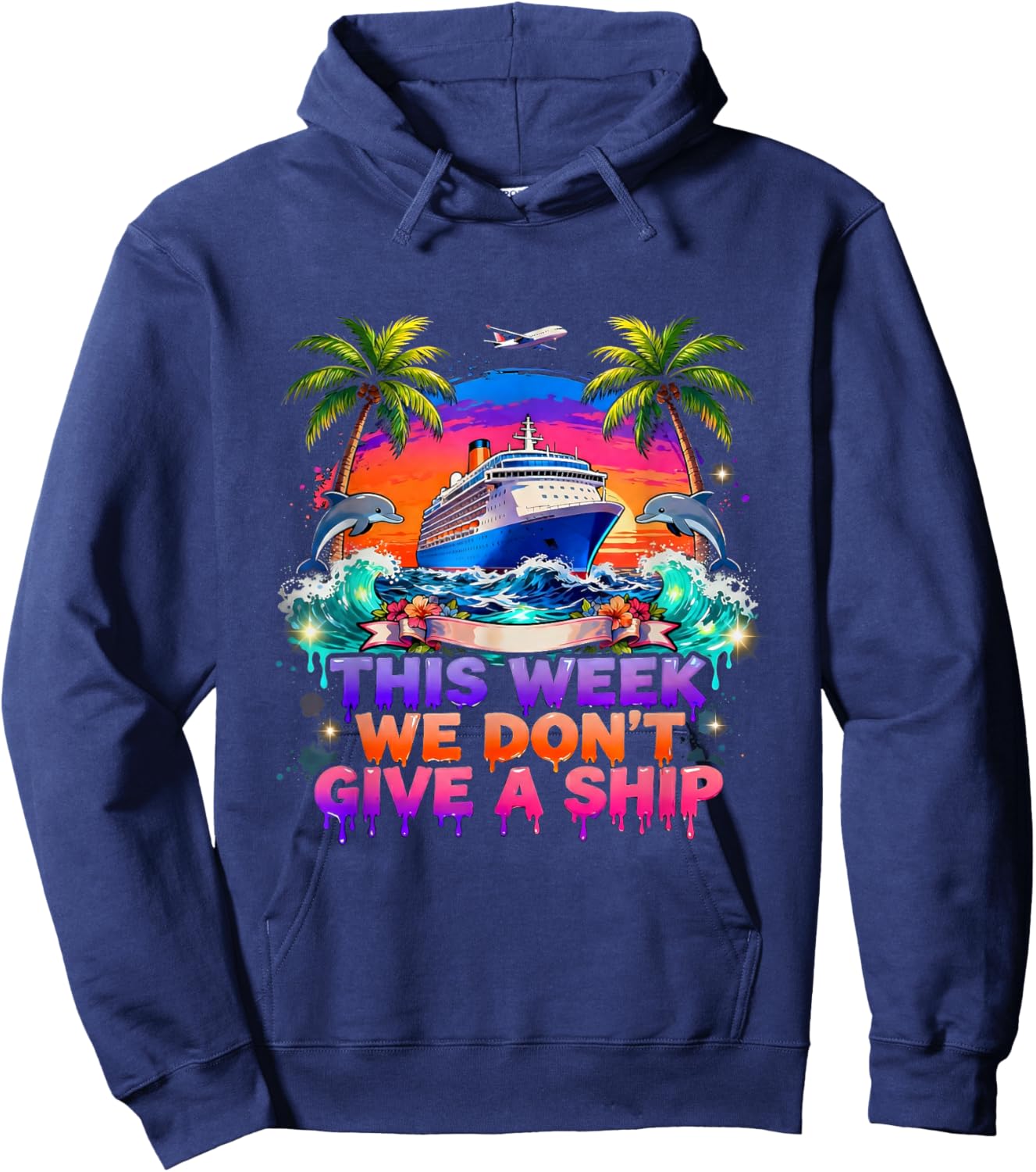 Holidays Cruise 2026 Ship Vacation Family Trip Friends Hoodie - Hoodie | Navy