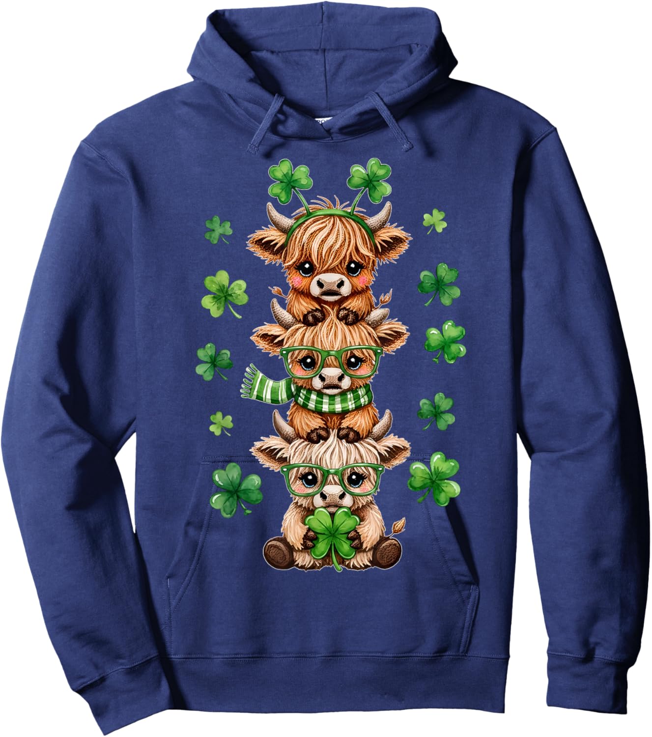 Lucky Cow Hoodie - Hoodie | Navy