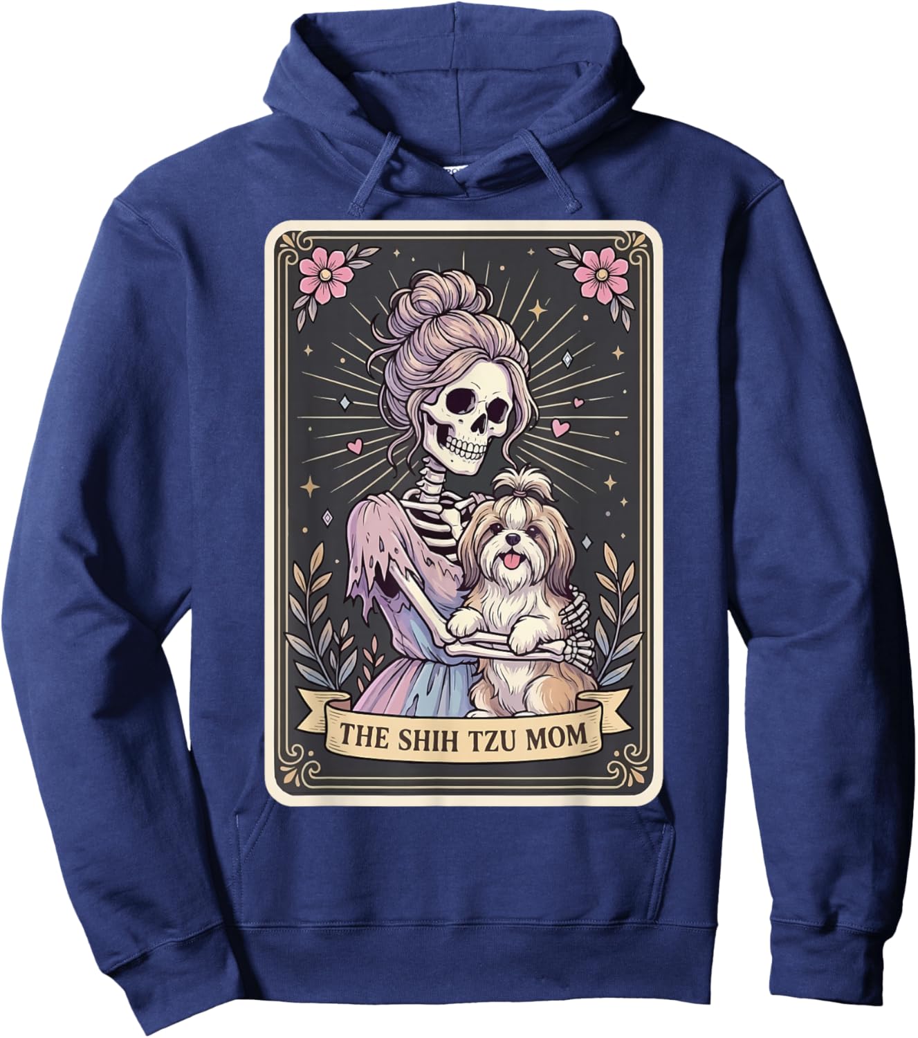 The Shih Tzu Mom Tarot Card Hoodie - Hoodie | Navy
