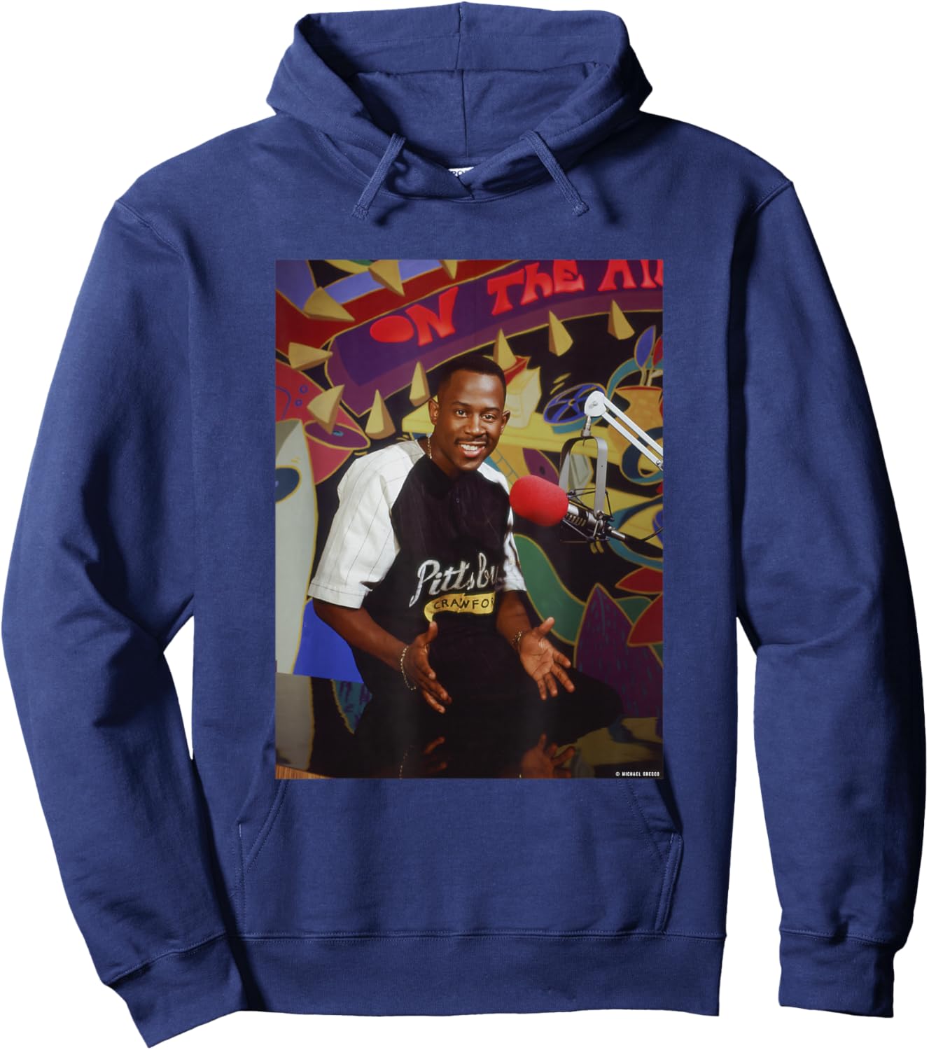 Martin Lawrence The Martin Show Actor by Michael Grecco Hoodie - Hoodie | Navy