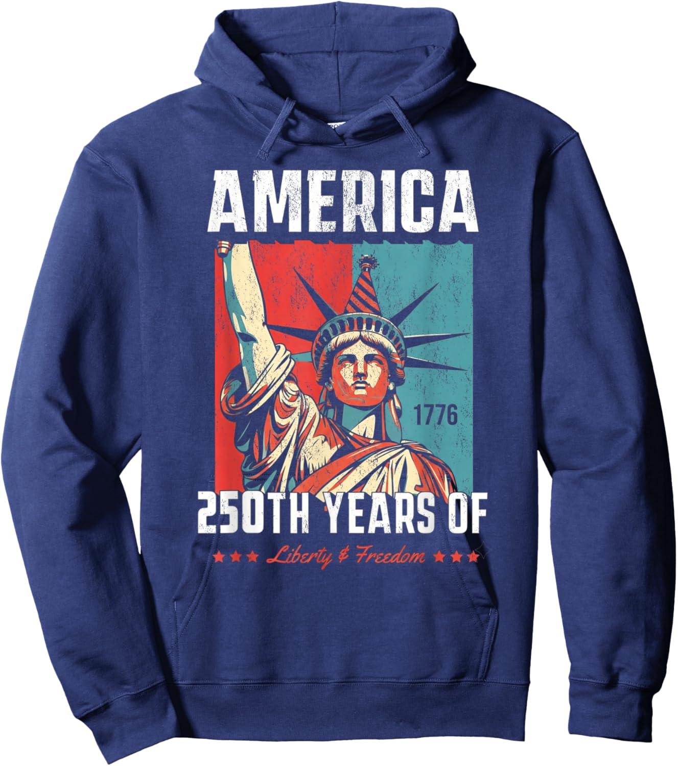 America 250th Years of Liberty and Freedom Women Hoodie - Hoodie | Navy