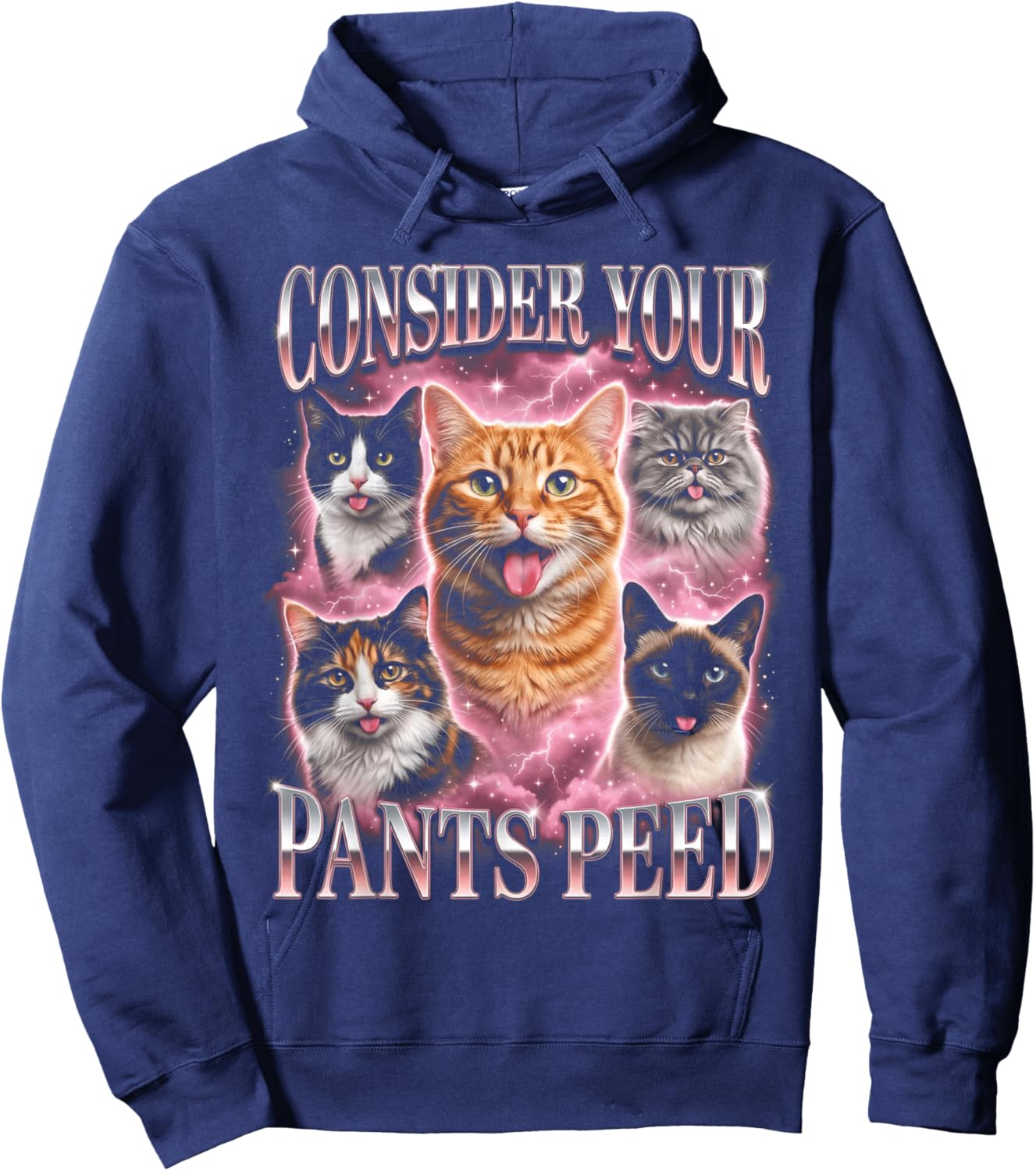 T-Shirt Hoodie - Hoodie | Navy