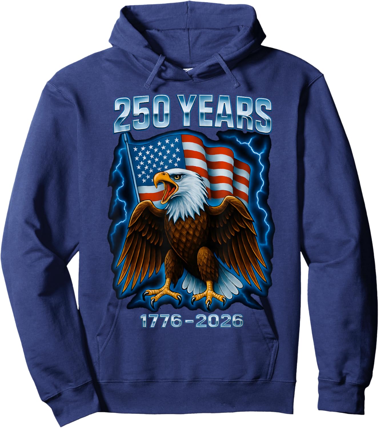 250 Years America Anniversary 250th Independence Day Freedom Hoodie - Hoodie | Navy