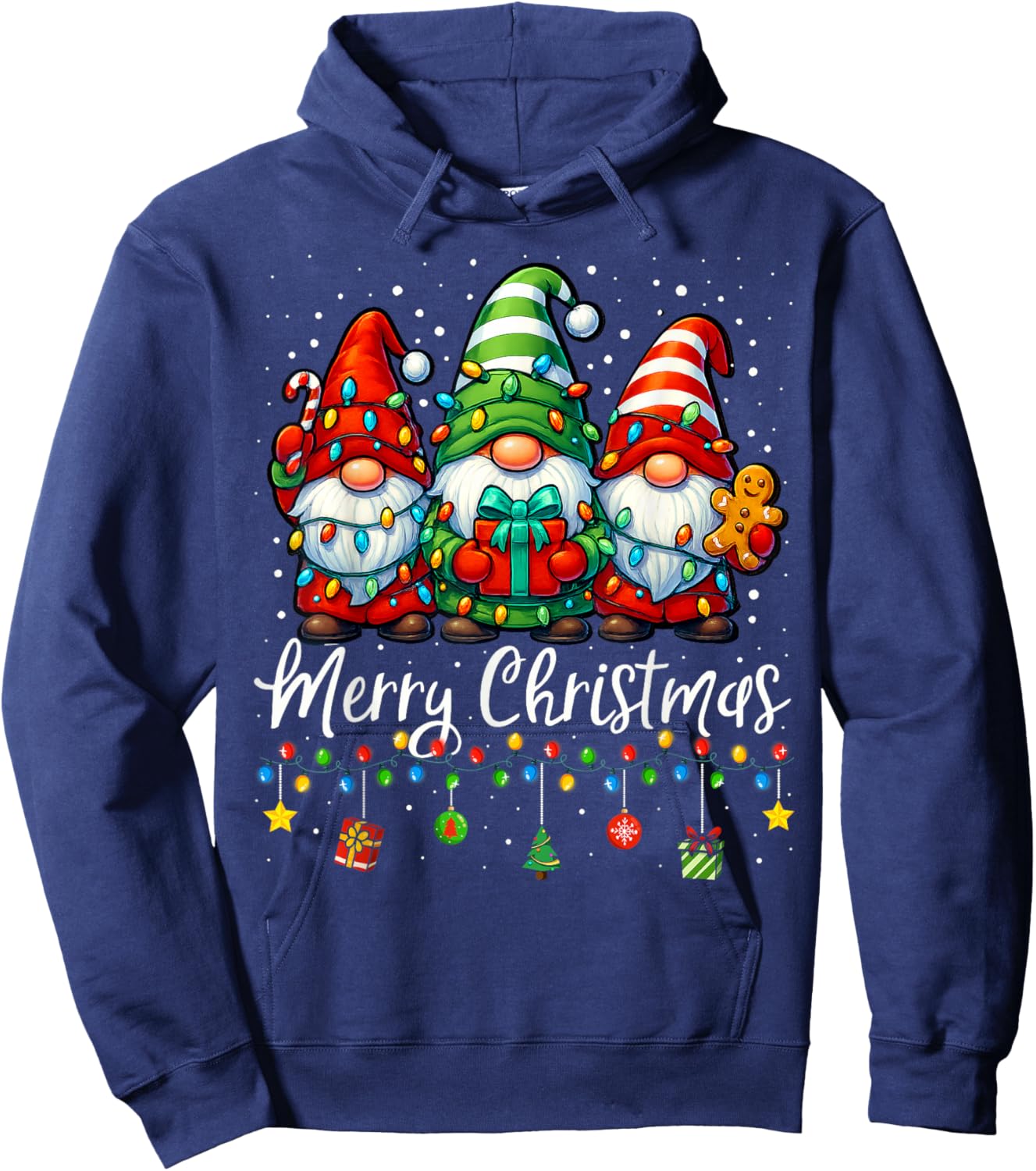 Gnomes Xmas Shirts Merry Christmas Gnome Men Women Kids Hoodie - Hoodie | Navy