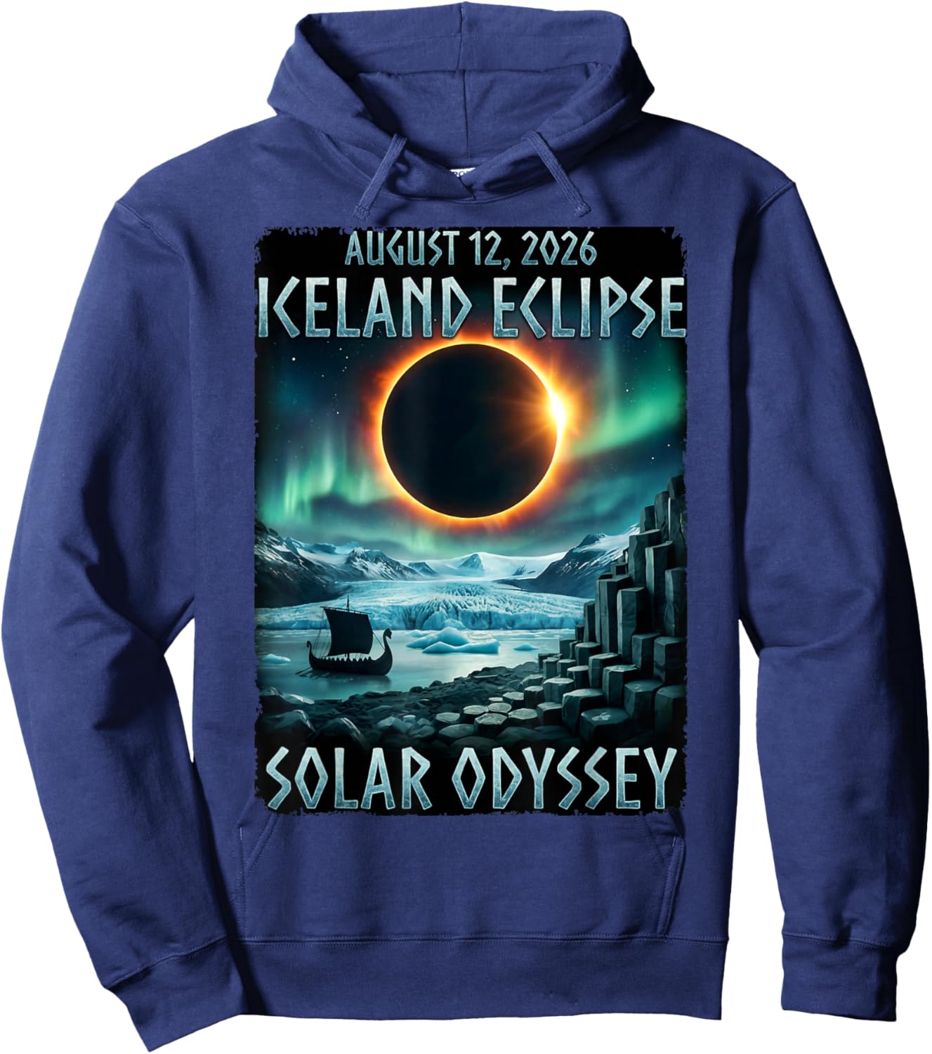 Total Solar Eclipse 2026 Iceland - Totality Chaser Science Hoodie - Hoodie | Navy
