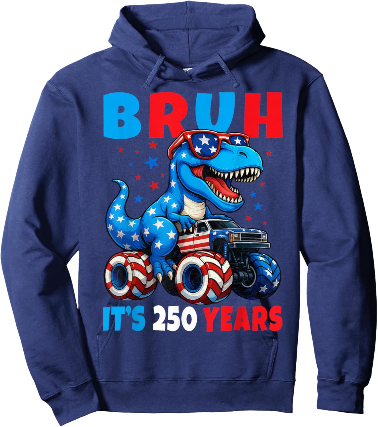 250 Years 1776 2026 USA 250th Anniversary 4th of July Boys Hoodie - Hoodie | Navy