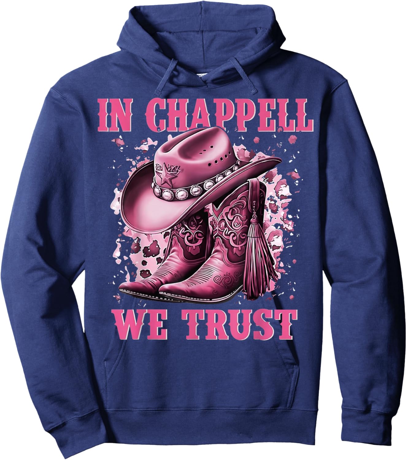 Vintage in Chappell We Trust Retro Gift Women Hoodie - Hoodie | Navy