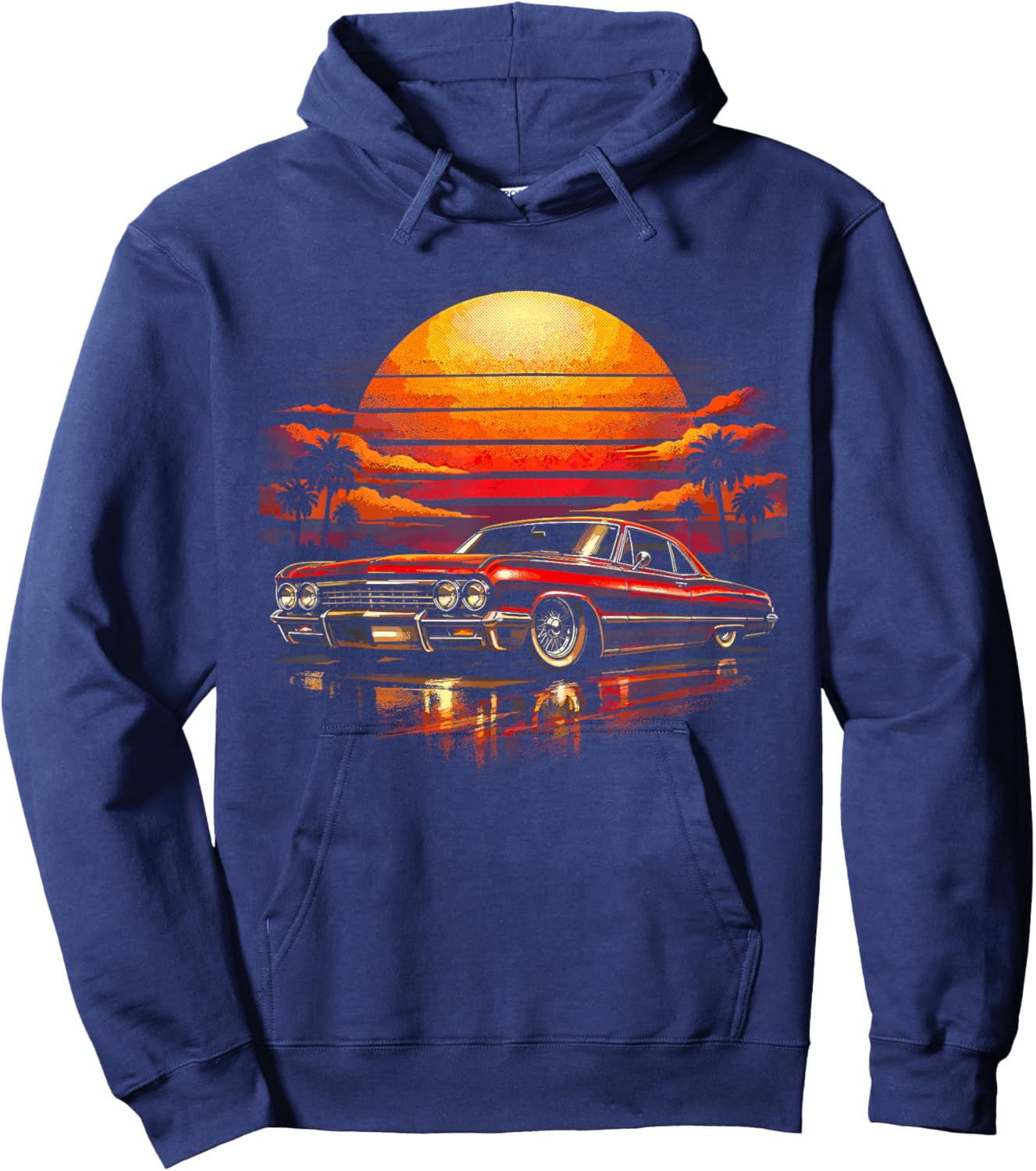 Lowrider Car Hoodie - Hoodie | Navy