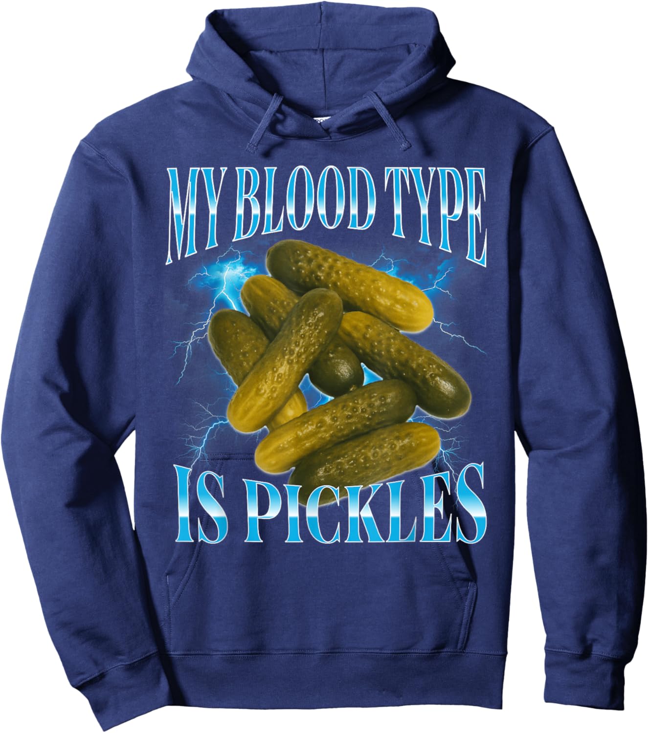 Funny Cringe Pickles Pickle Lover Hoodie - Hoodie | Navy