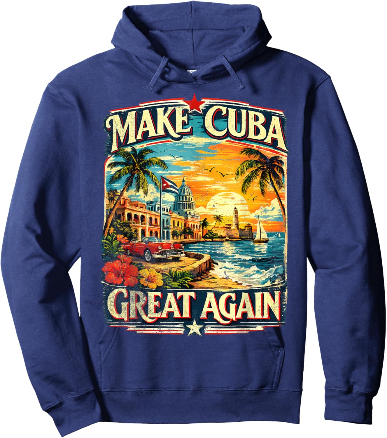 Make Cuba Great Again Hoodie - Hoodie | Navy