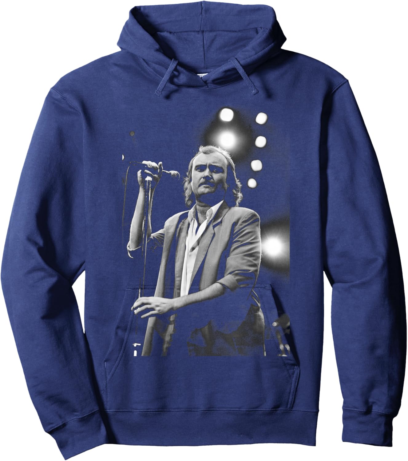 Phil Collins Genesis Live Atlanta USA Invisible Touch Tour Hoodie - Hoodie | Navy