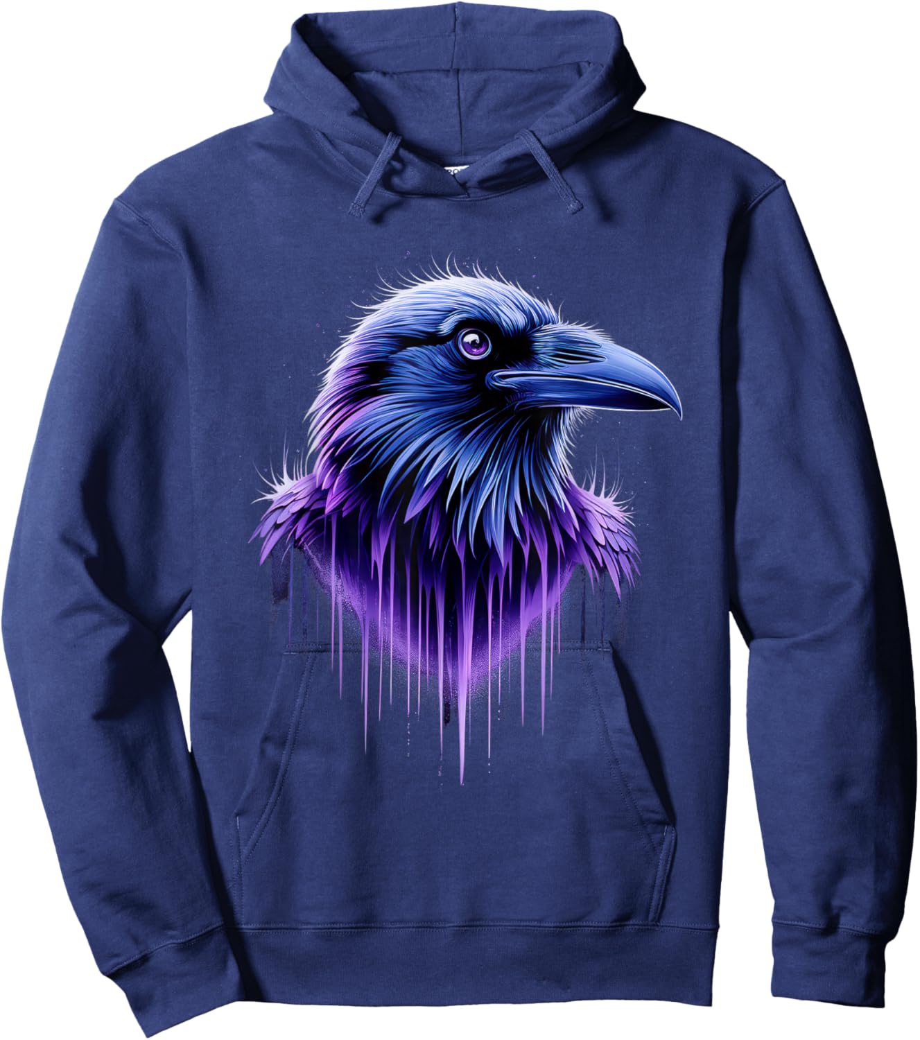 Raven Men Women Purple Animal School Sport Fan Hoodie - Hoodie | Navy