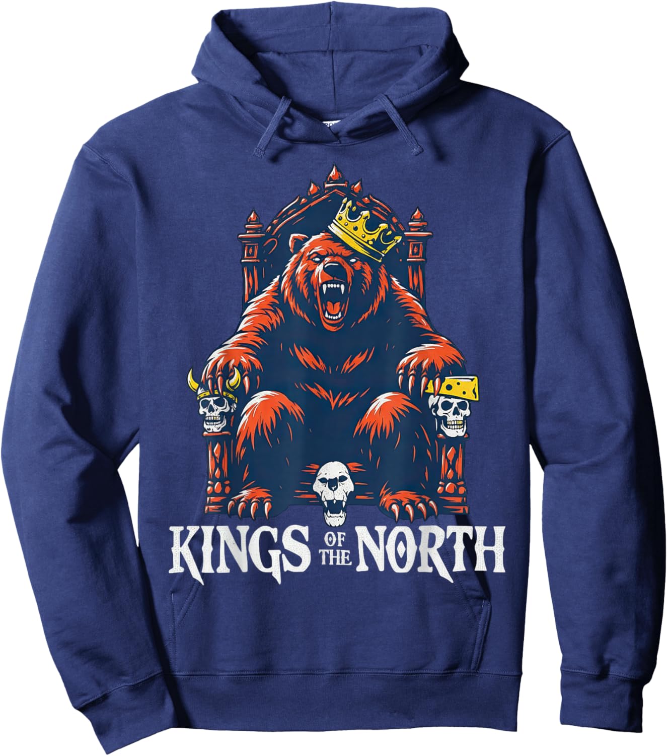 Kings of The North Bear Hoodie - Hoodie | Navy