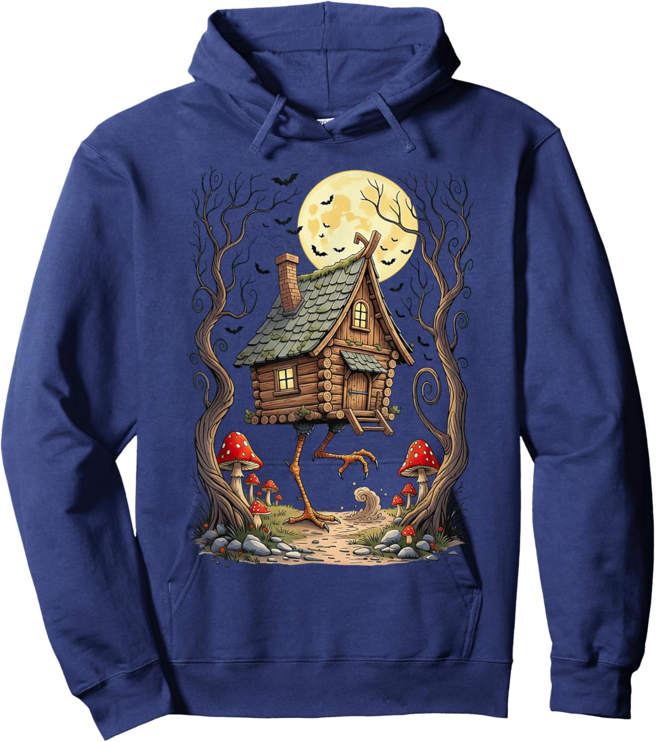 Baba Yaga Witch Slavic Folklore Cryptid Fan Cryptozoology Hoodie - Hoodie | Navy