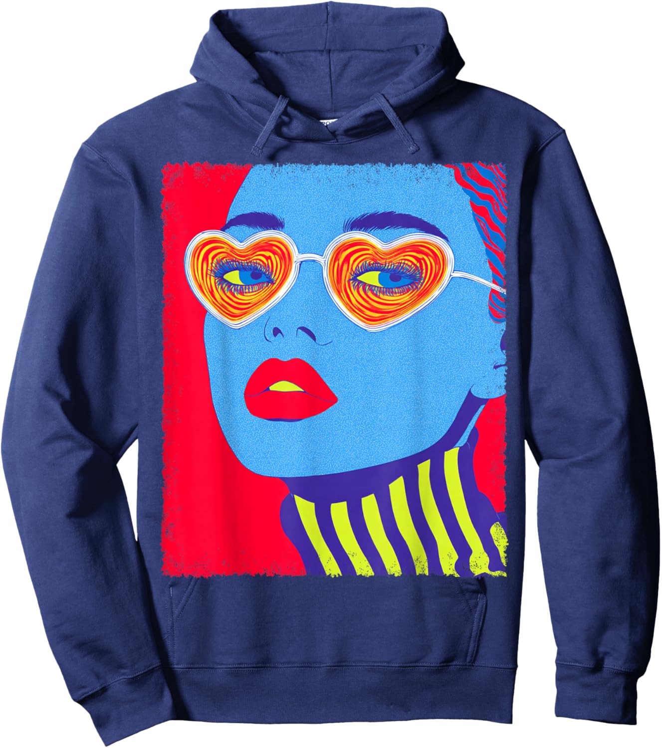 Women's Pop Art Hoodie - Hoodie | Navy