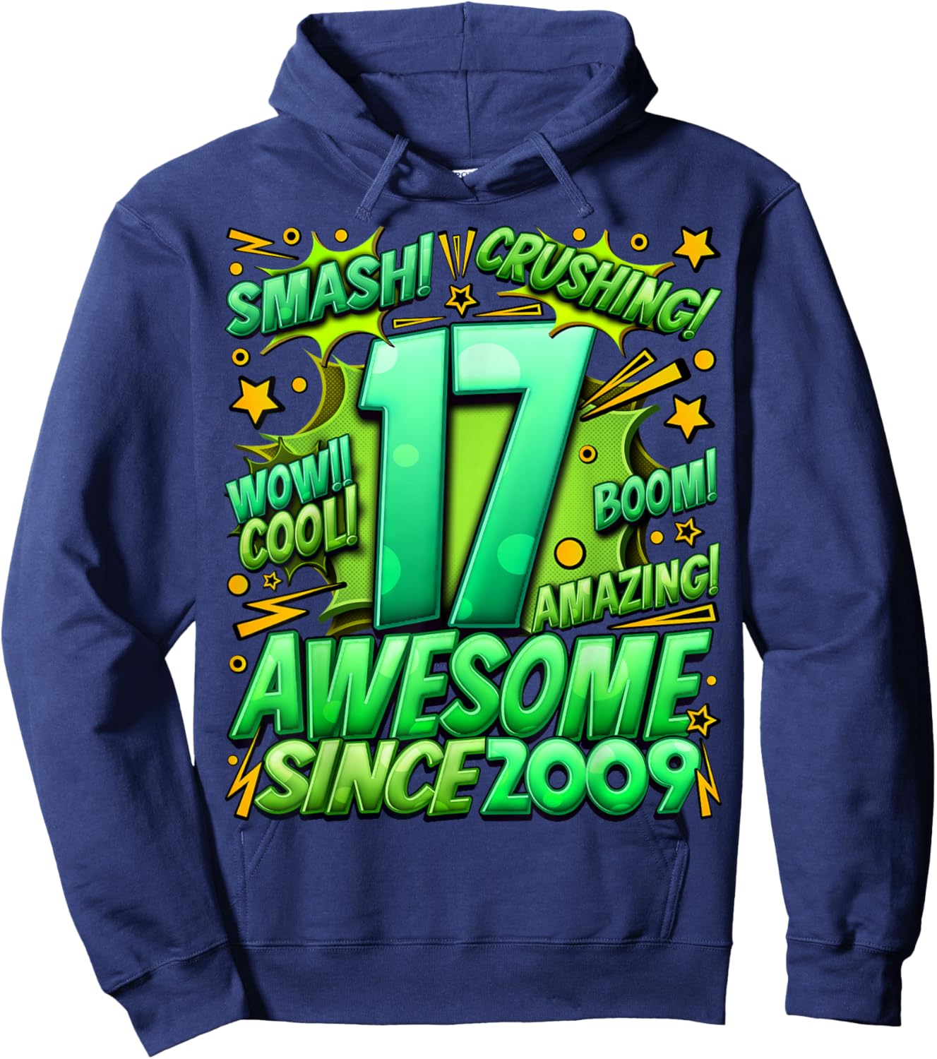 17 Year Old Gifts for Boys 17th Birthday Boy 17 Year Old Boy Hoodie - Hoodie | Navy