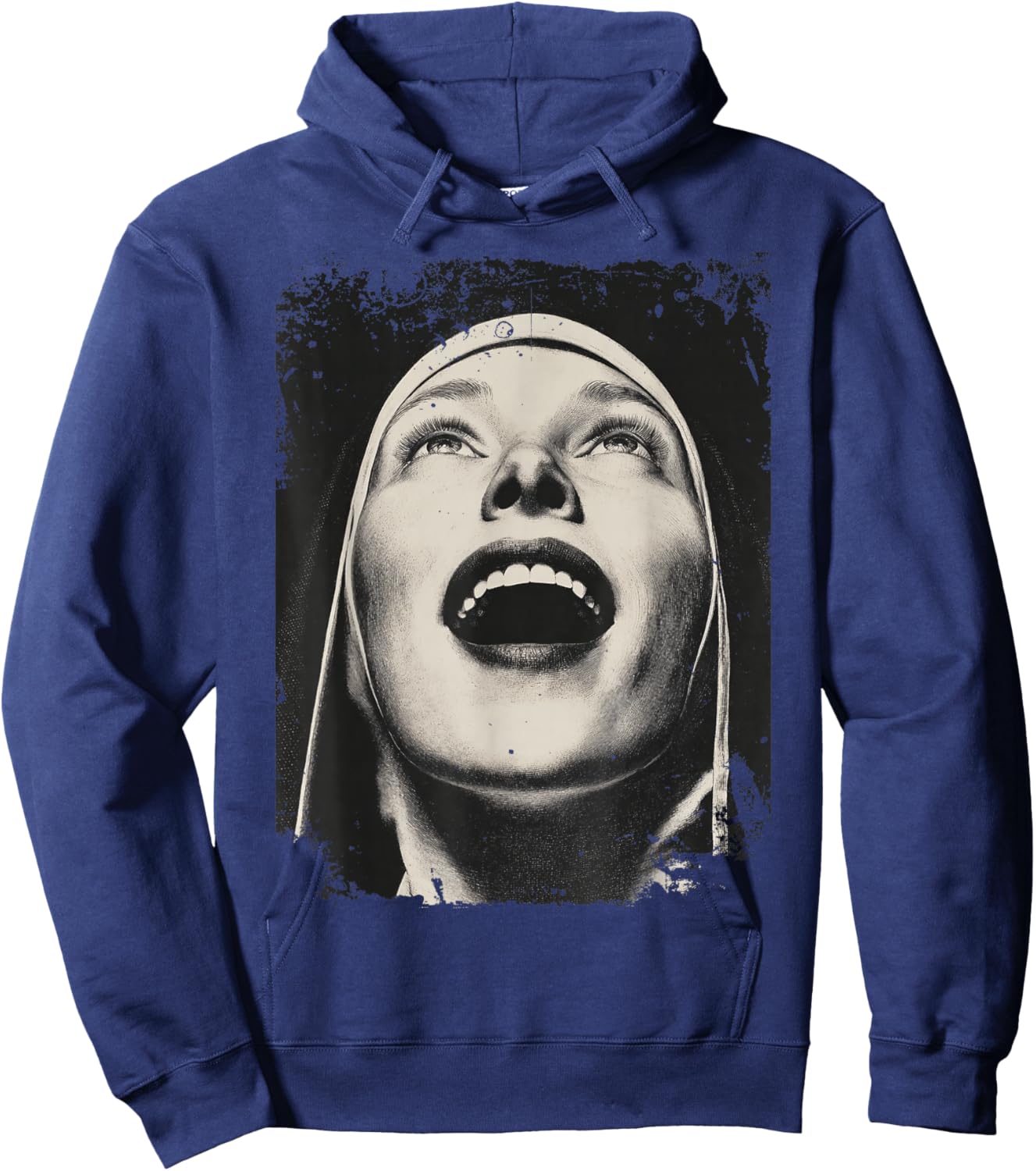 Gothic Nun Dark Demon Occult Horror Hoodie - Hoodie | Navy