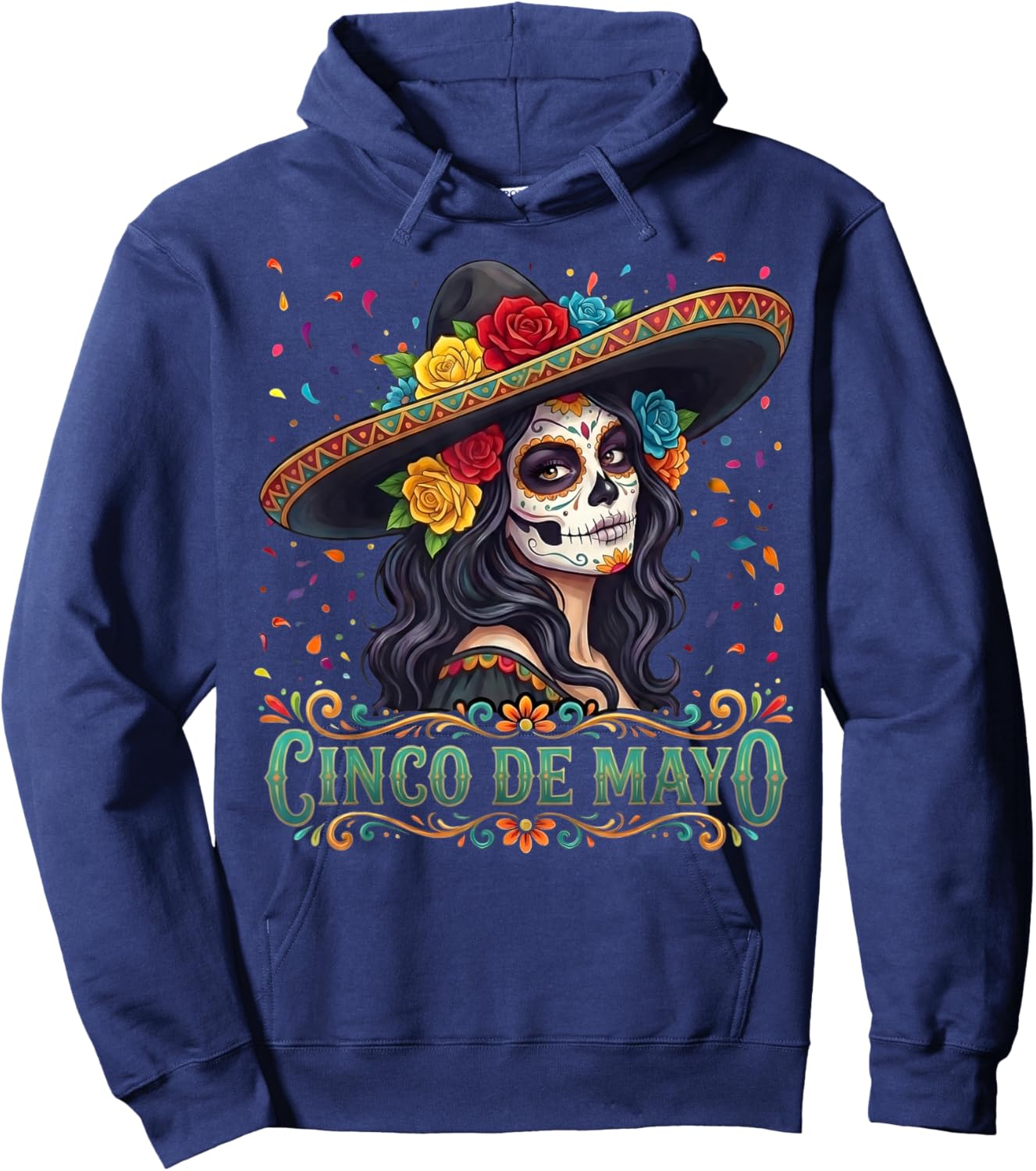 Cinco De Mayo 2026 Mexican Fiesta 5 De Mayo Girls Women Hoodie - Hoodie | Navy