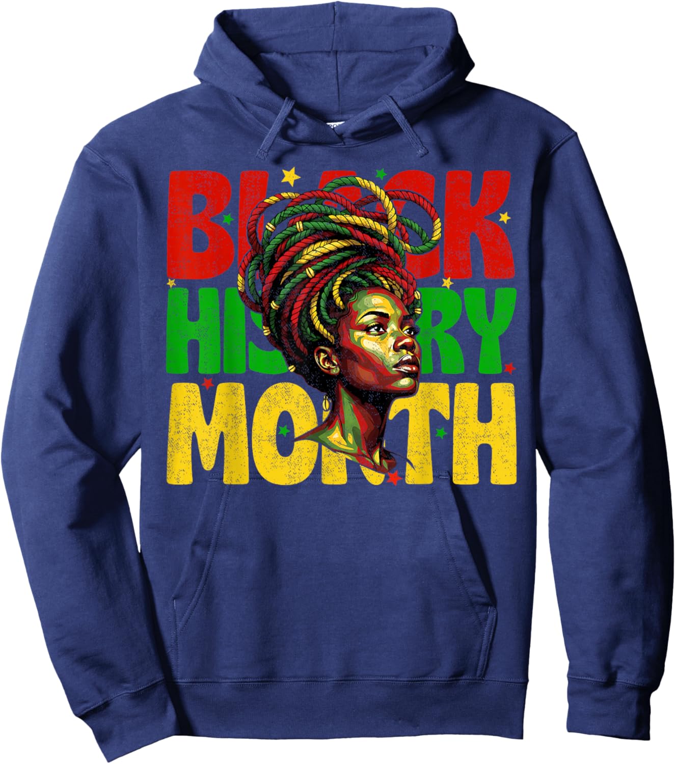 I Am Black History Girls History Month Juneteenth Hoodie - Hoodie | Navy