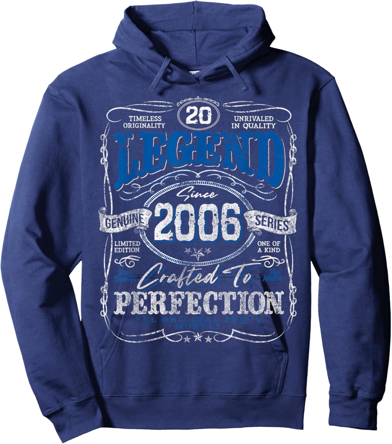 Vintage 2006 Limited Edition Shirt 20 Year Old 20th Birthday Hoodie - Hoodie | Navy