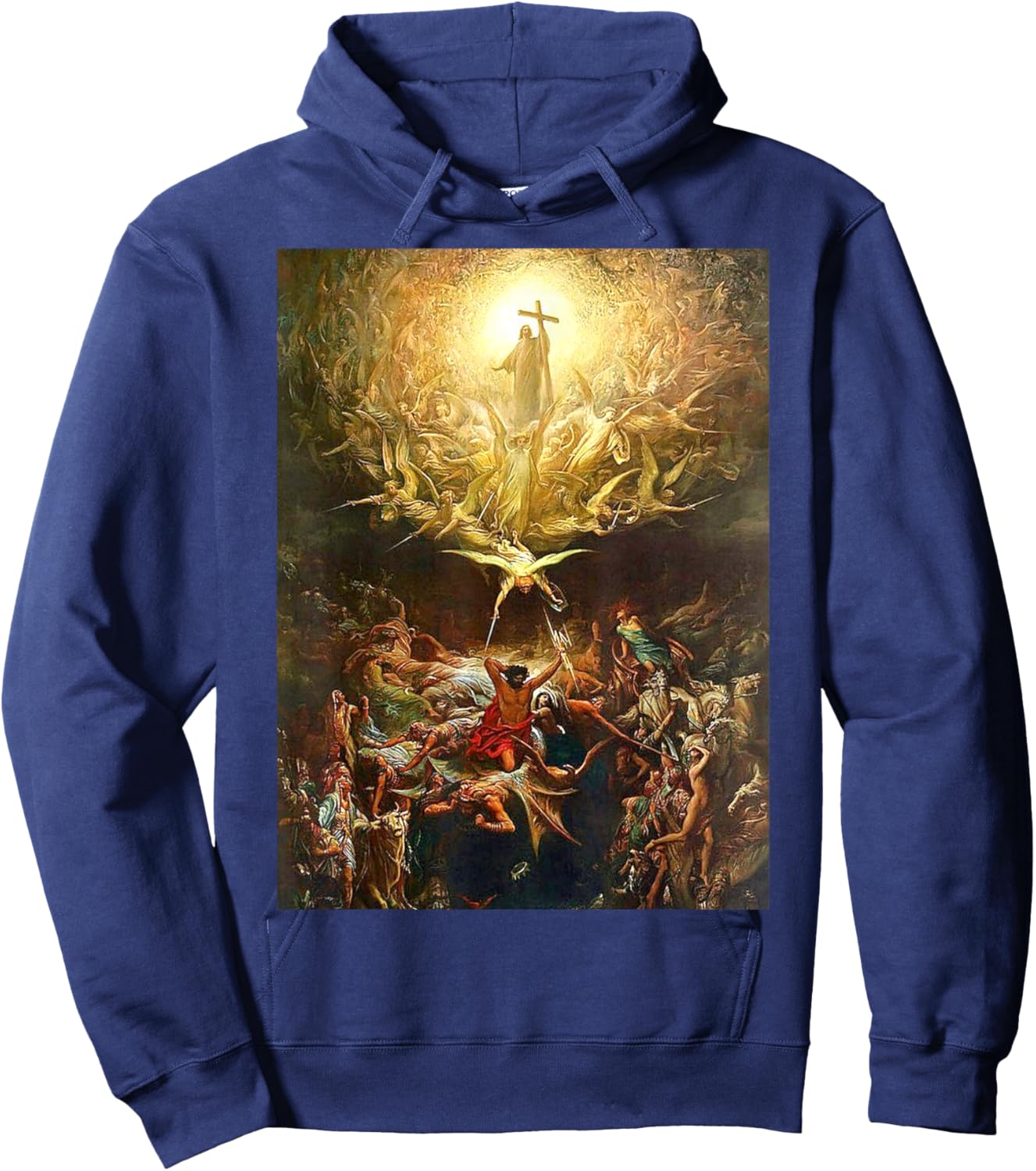 Triumph of Christianity Over Paganism Gustave Dore 1865 Hoodie - Hoodie | Navy
