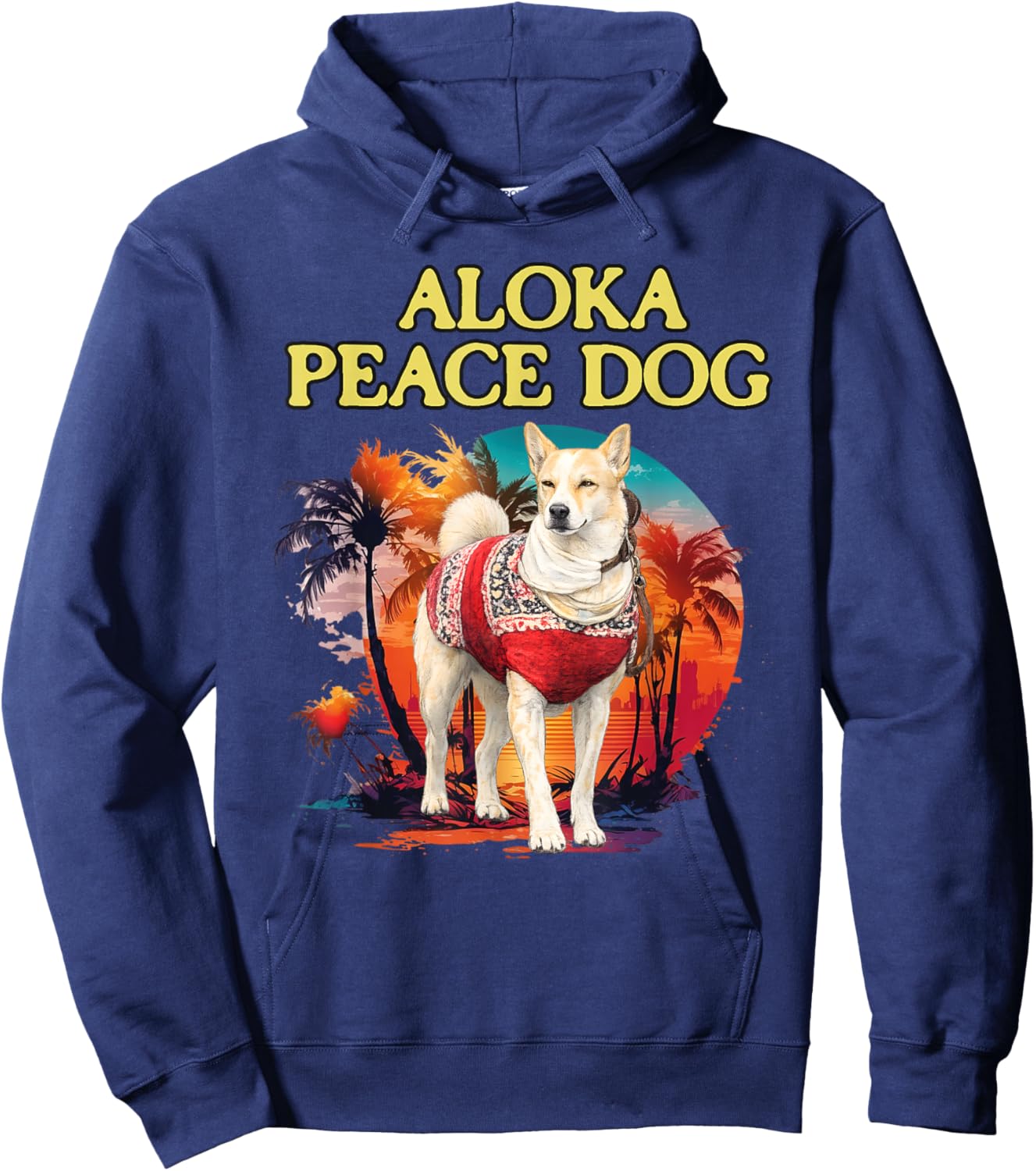 Aloka Peace Dog Shirt Walk for Peace 2026 Buddhist Dog Hoodie - Hoodie | Navy