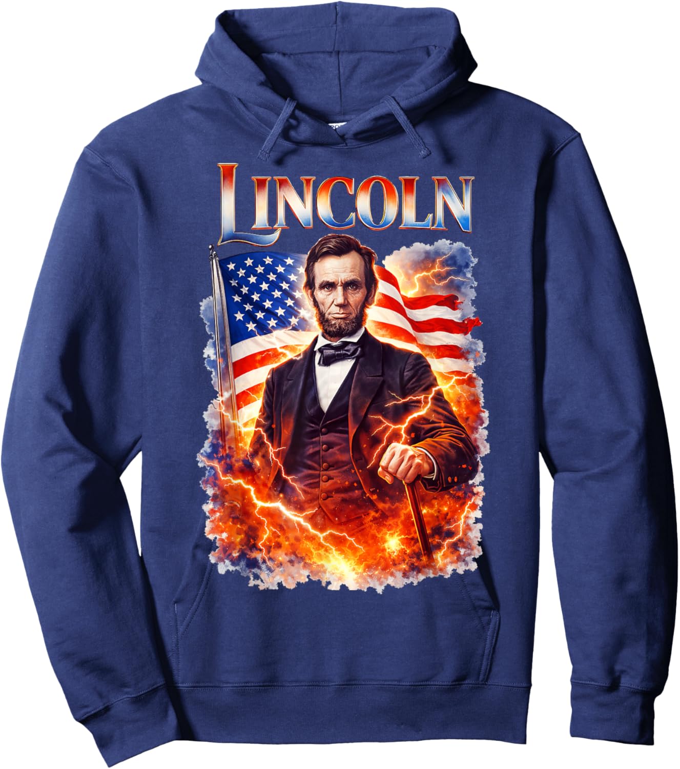 Abraham Lincoln Hoodie - Hoodie | Navy