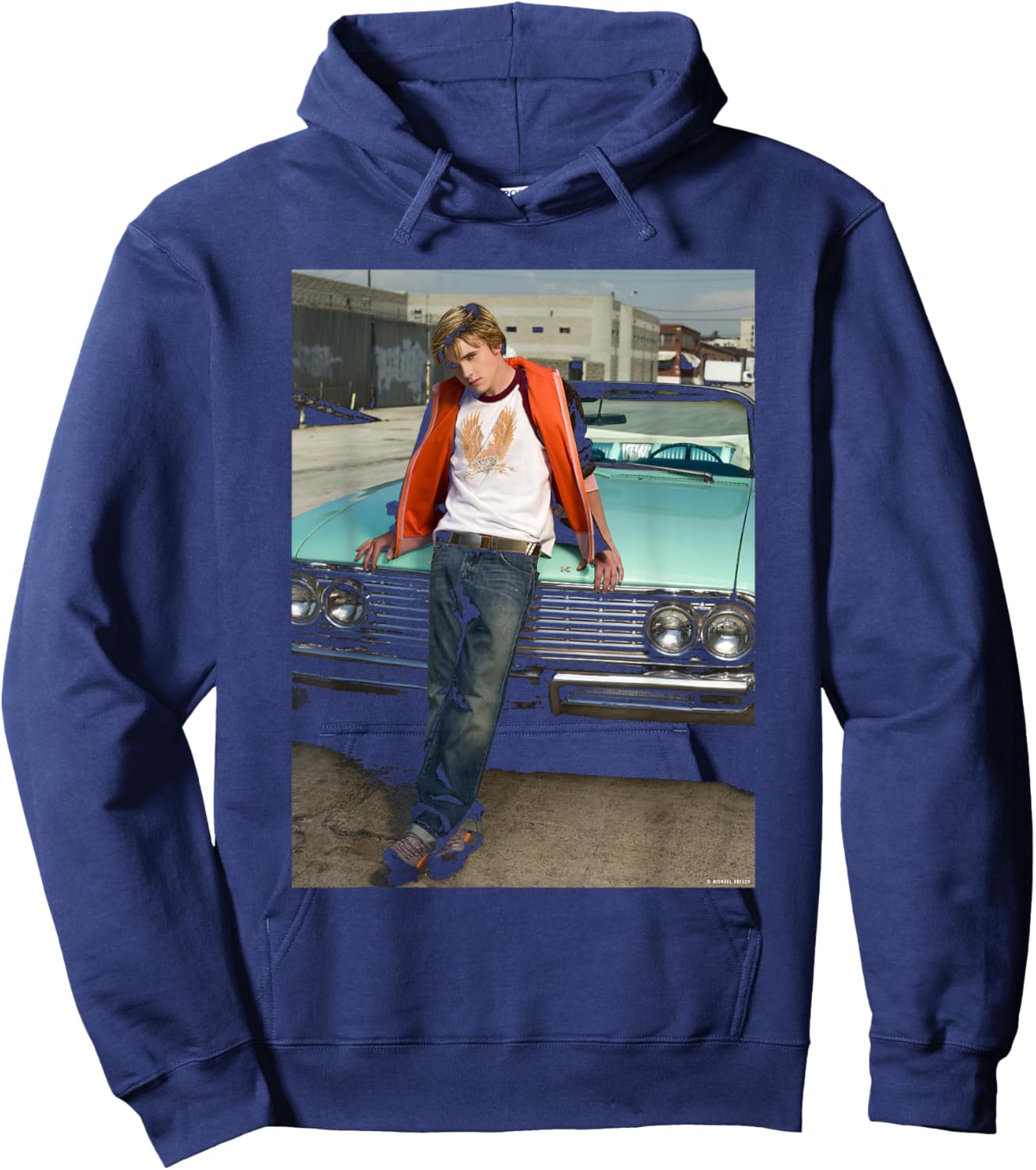 Jesse McCartney Beautiful Soul Portrait LA Michael Grecco Hoodie - Hoodie | Navy