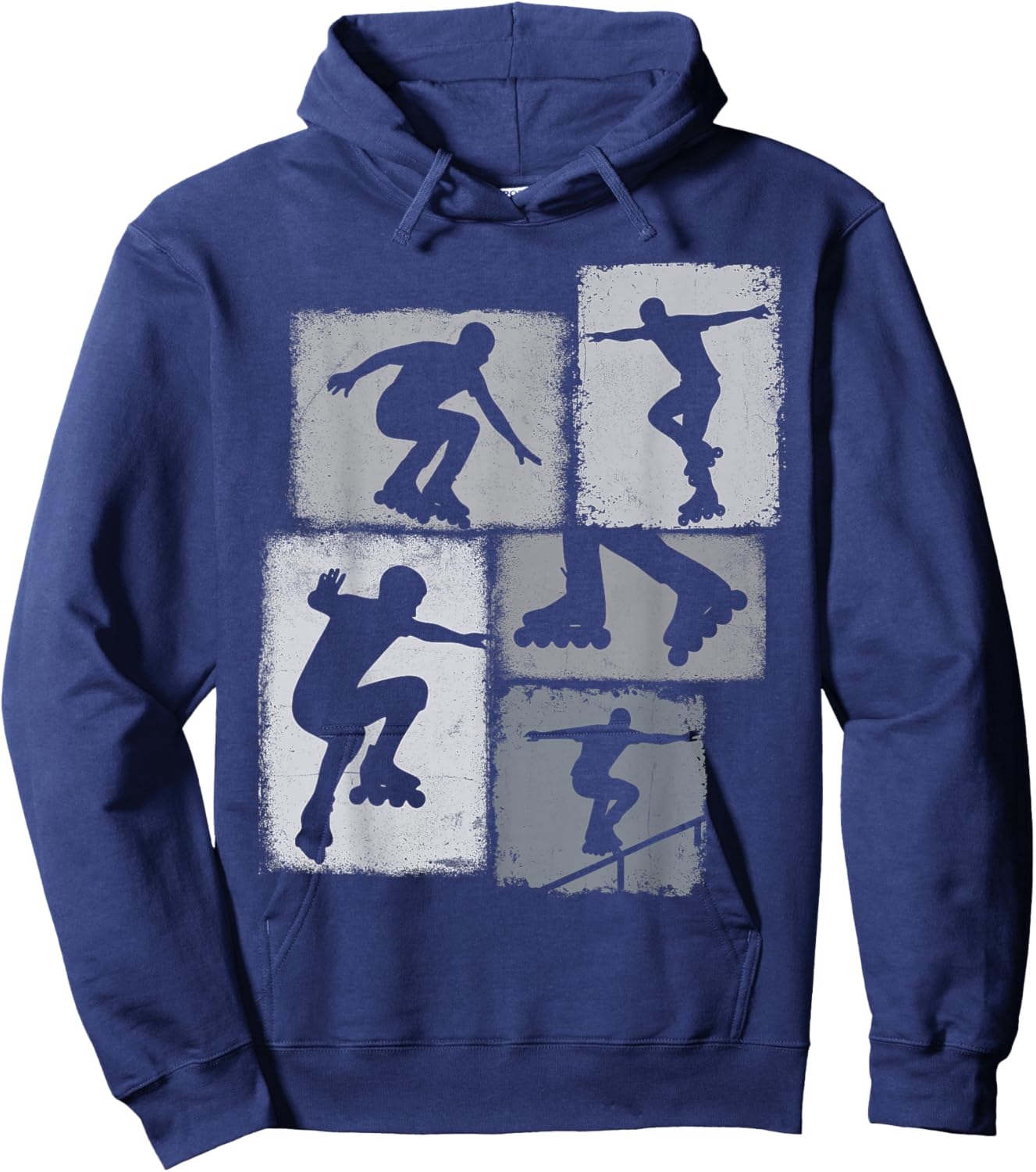Skating Collage Skater Men Kids Skateboarder Youth Boys Hoodie - Hoodie | Navy